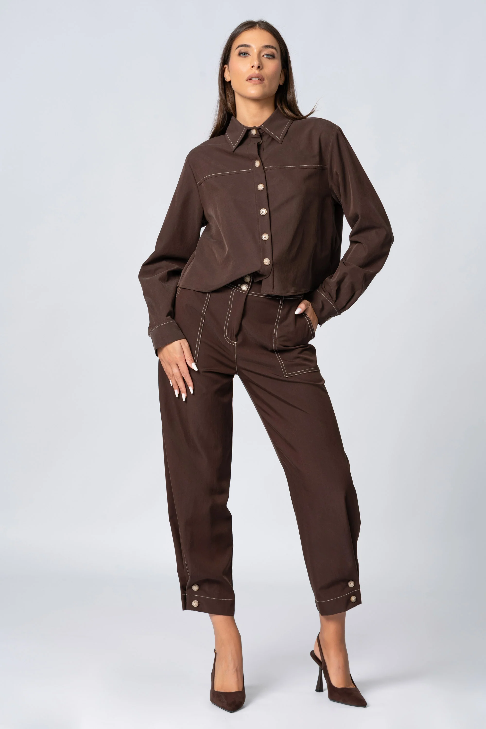 Pantaloni carrot fit - Pantalone Fashion STEVEX - Image 2