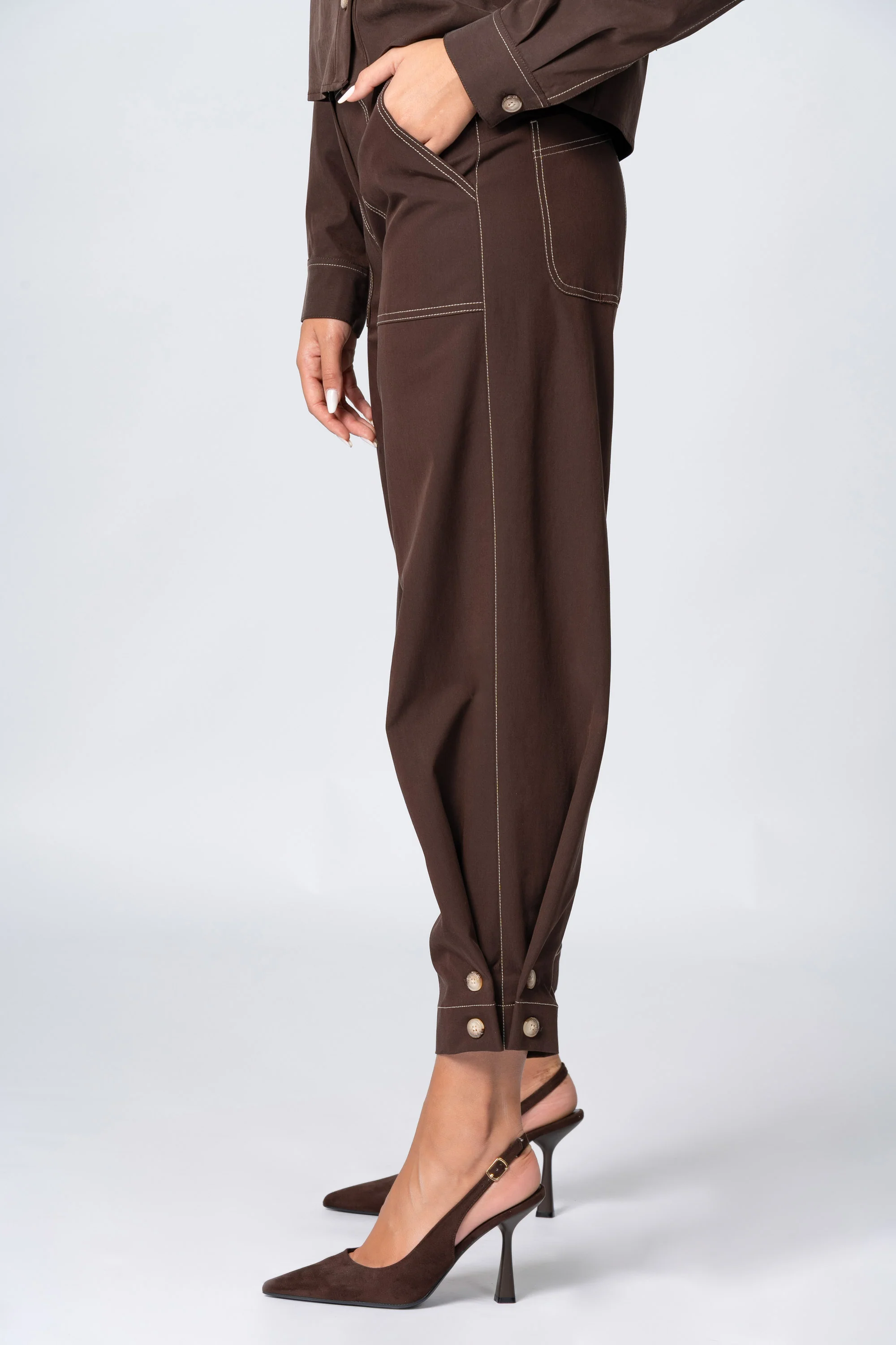 Pantaloni carrot fit - Pantalone Fashion STEVEX - Image 3