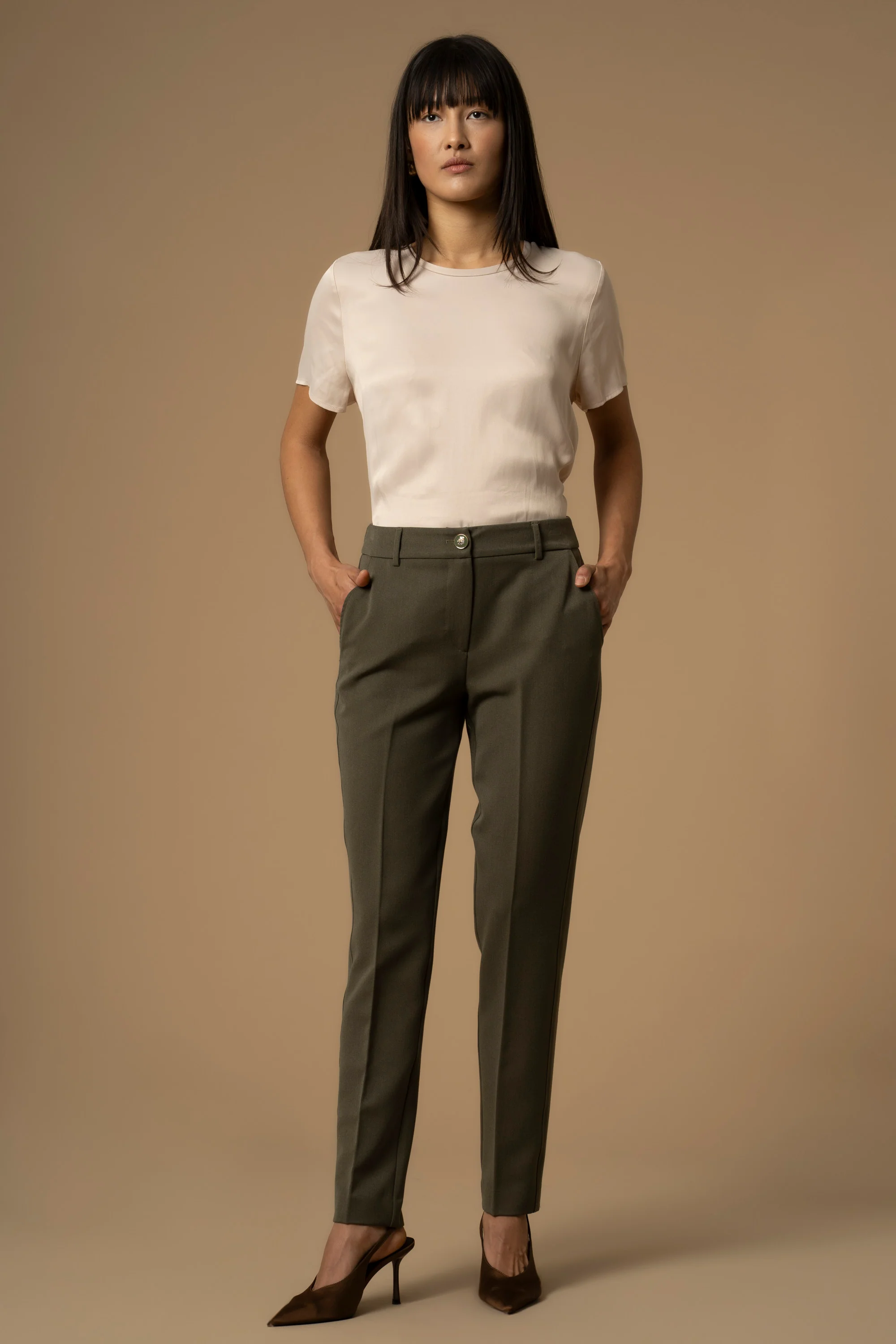 Pantaloni chino con piega - Pantaloni Lian - Image 2