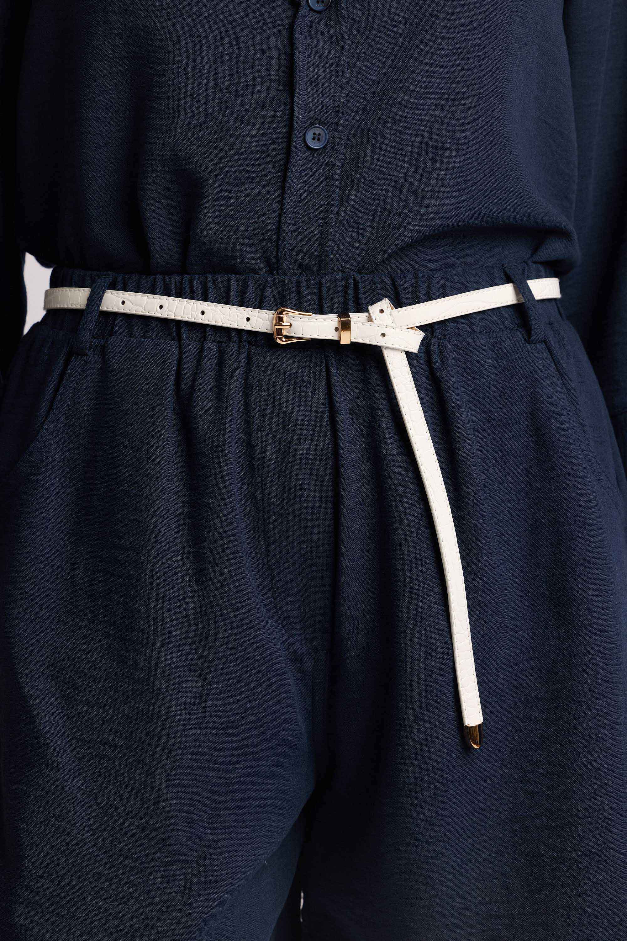 Pantaloni corti con cintura - SHORT MERINO - Image 4