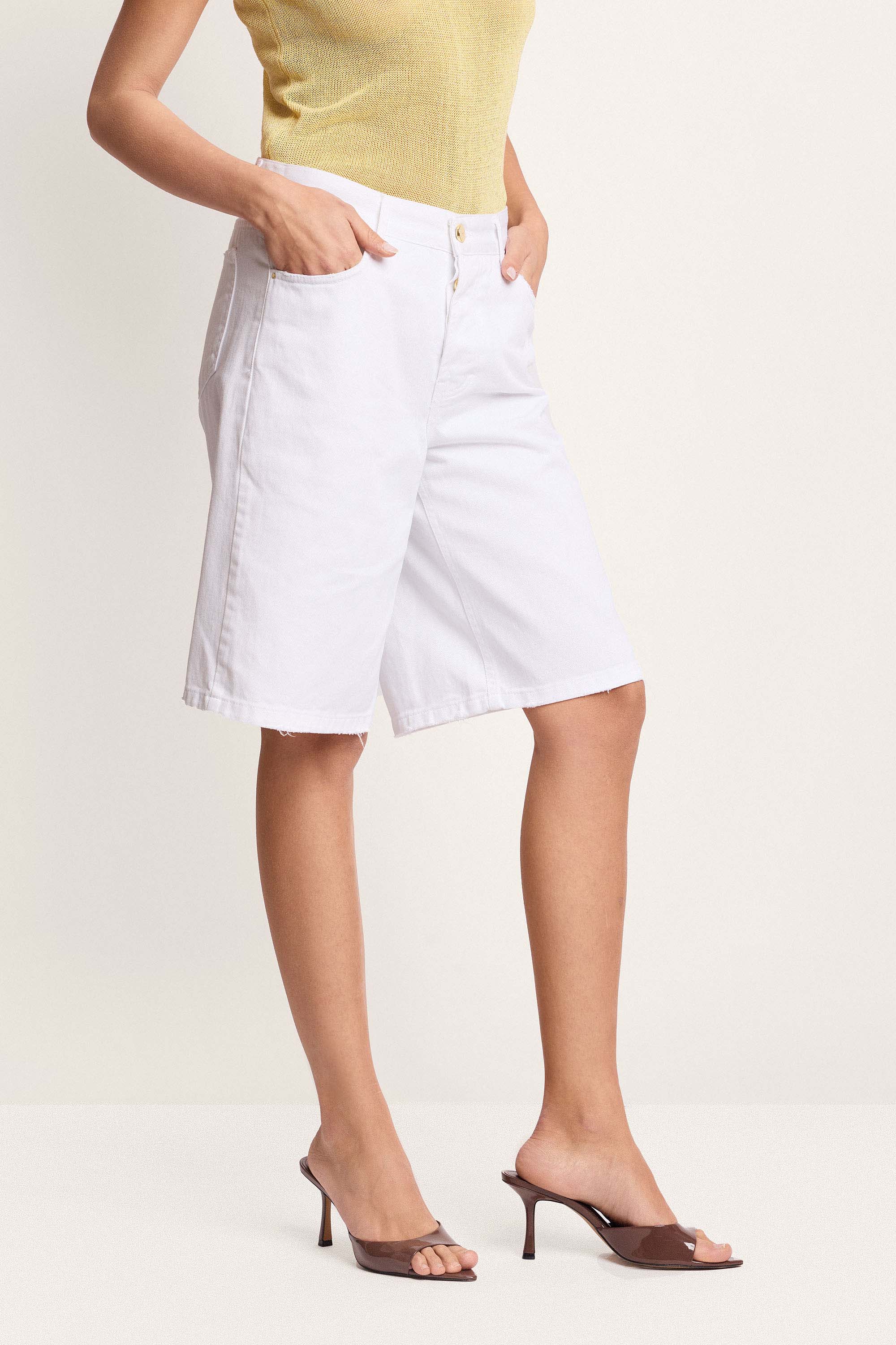 Pantaloni corti in cotone - Short Color LICINIA - Image 4