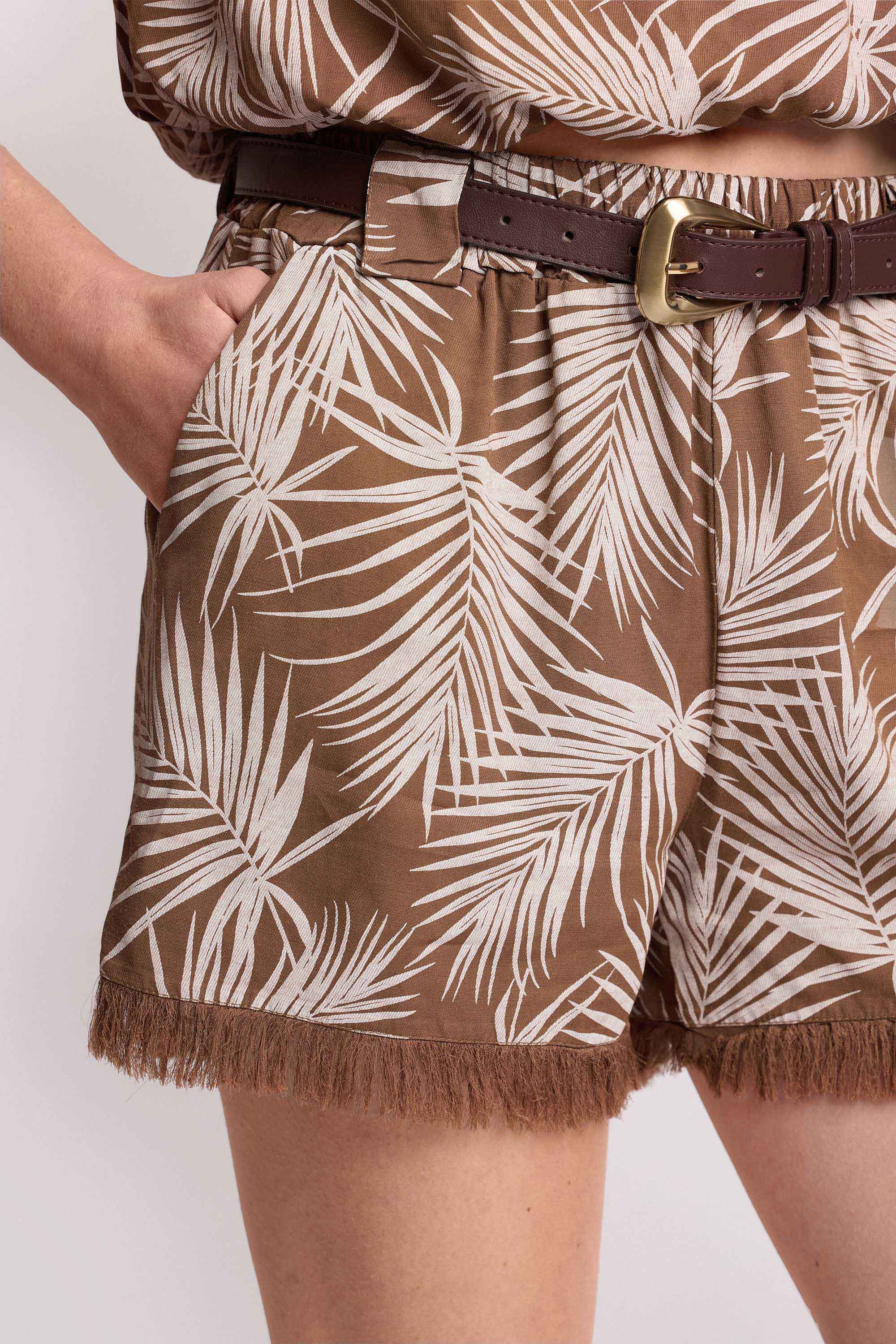 Pantaloni corti stampa tropicale - Short ERMETE - Image 4