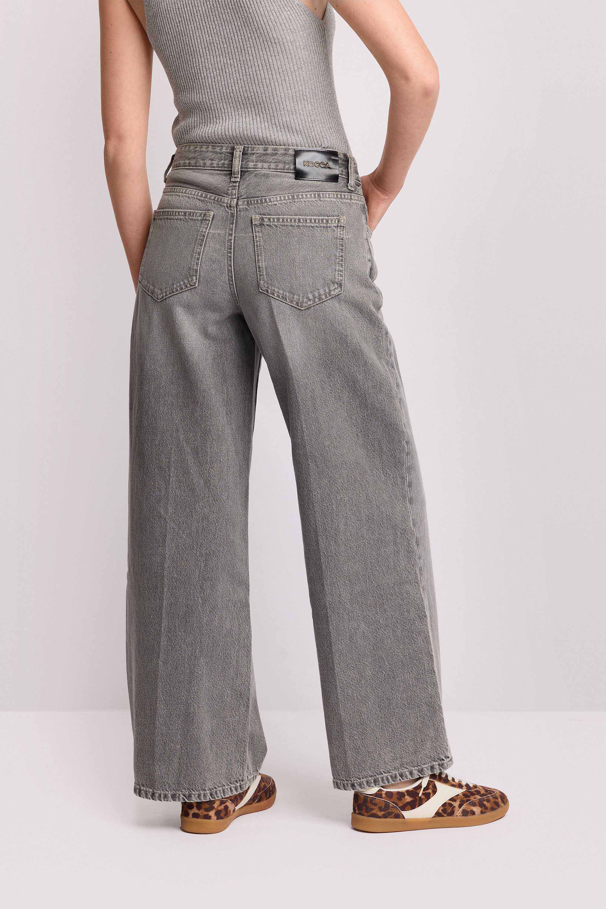 Pantaloni in cotone gamba dritta - Pantalone Denim EUGENIE - Image 3