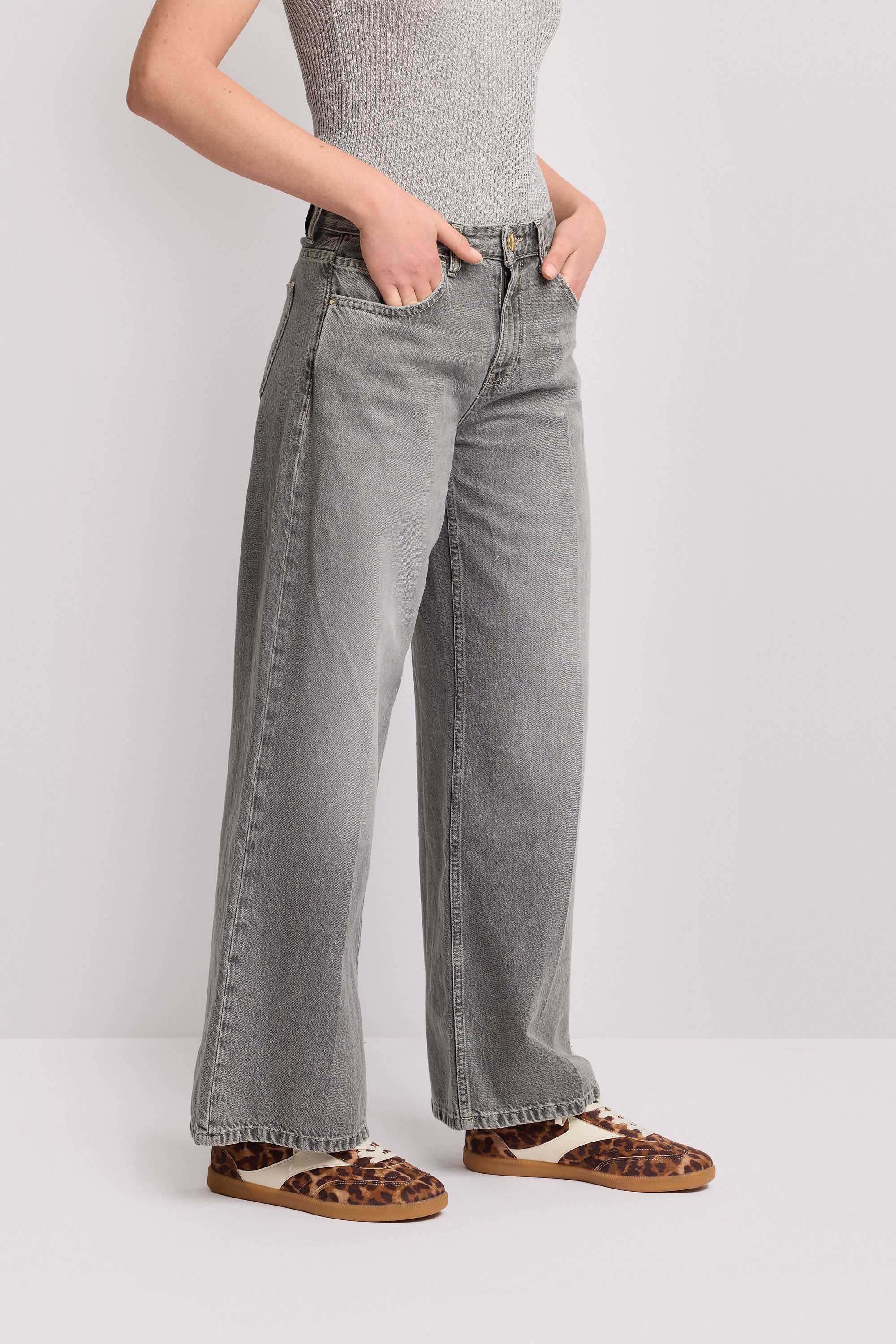 Pantaloni in cotone gamba dritta - Pantalone Denim EUGENIE - Image 4