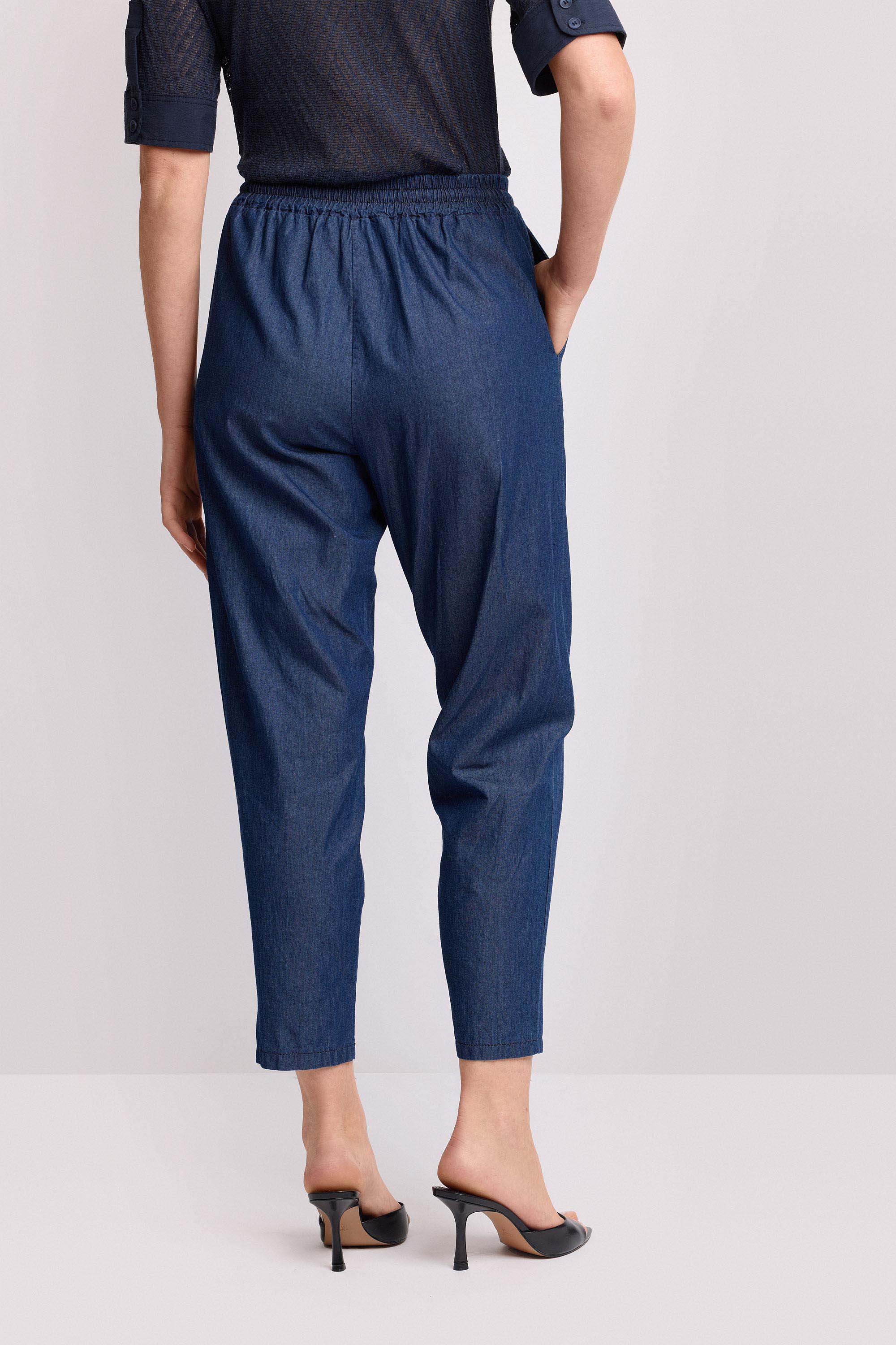 Pantaloni in cotone stile jogger - Pantalone HILARO - Image 3