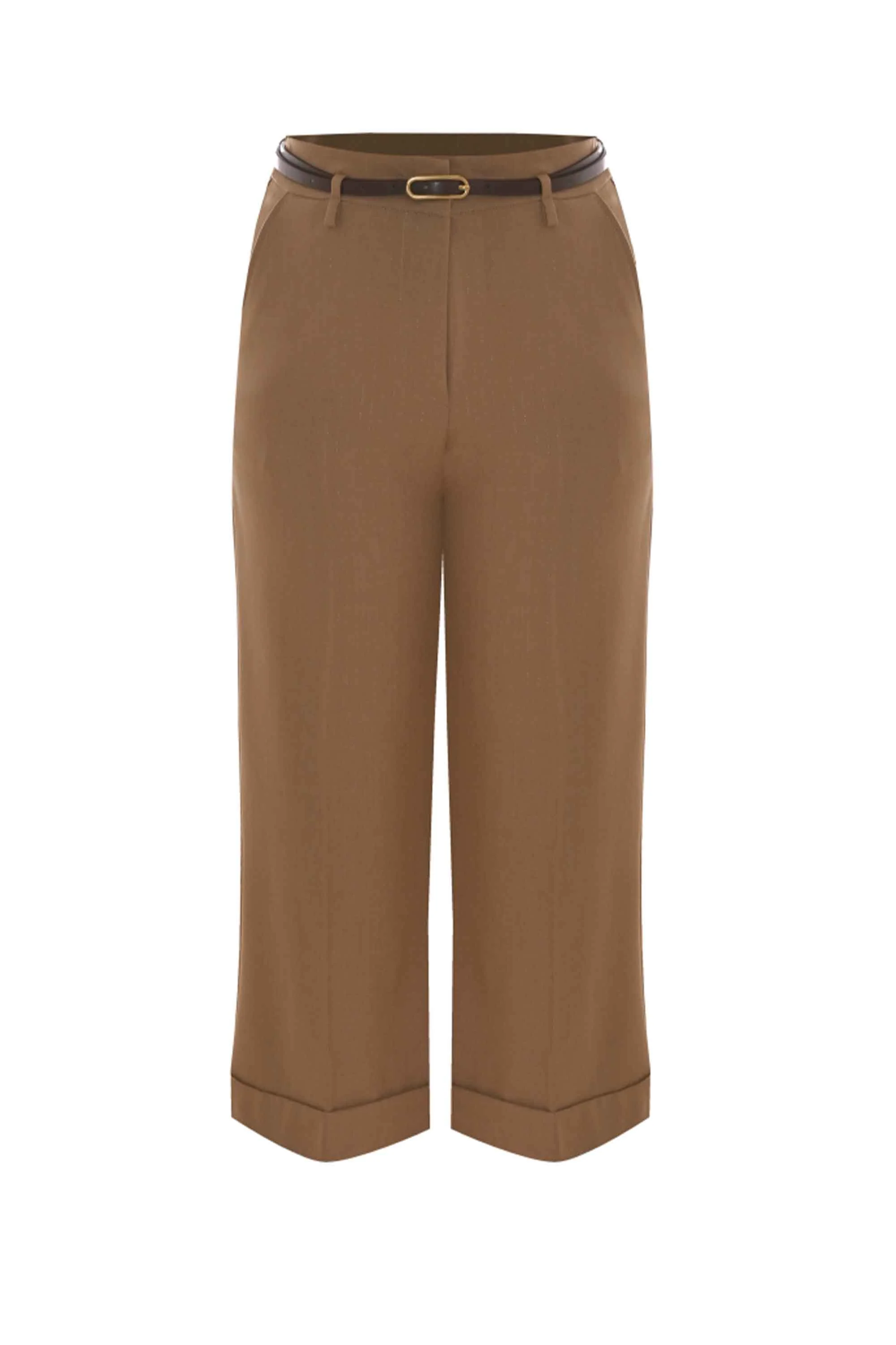Pantaloni cropped con piega - Pantaloni Ebba - Image 5