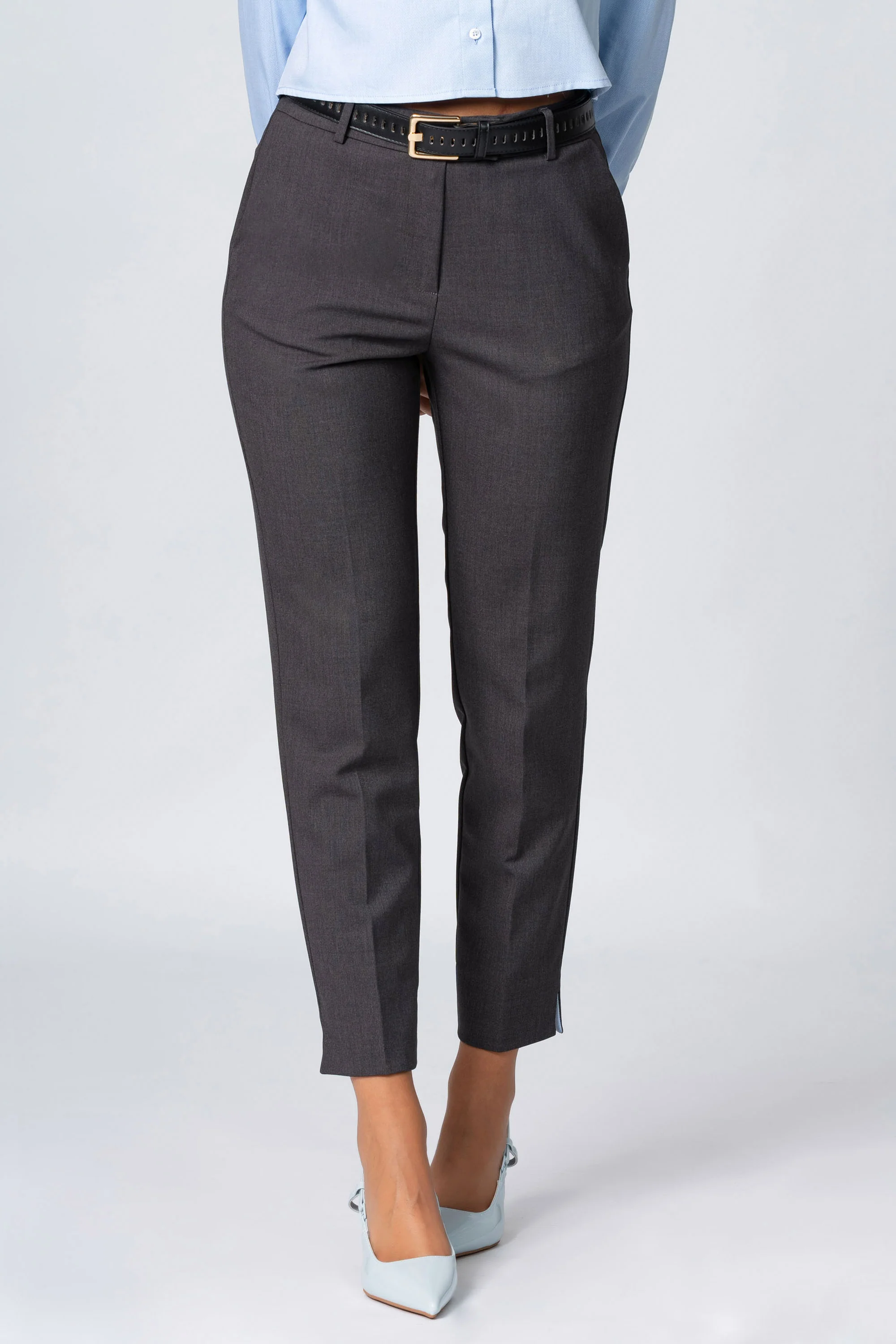 Pantaloni cropped taglio dritto - Pantalone Fashion TELESAX