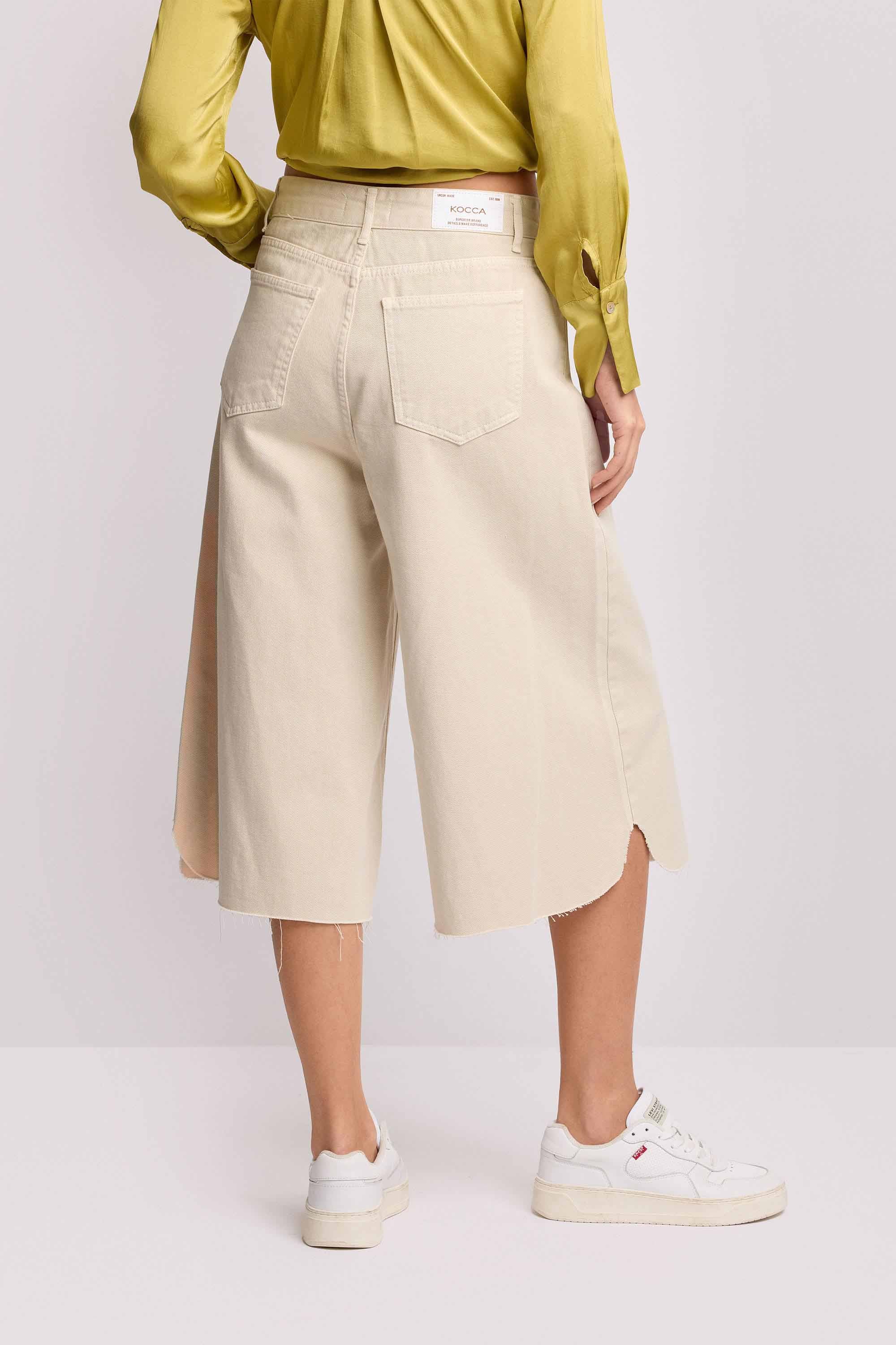 Pantaloni cropped wide-leg - Short Color LEDO - Image 3