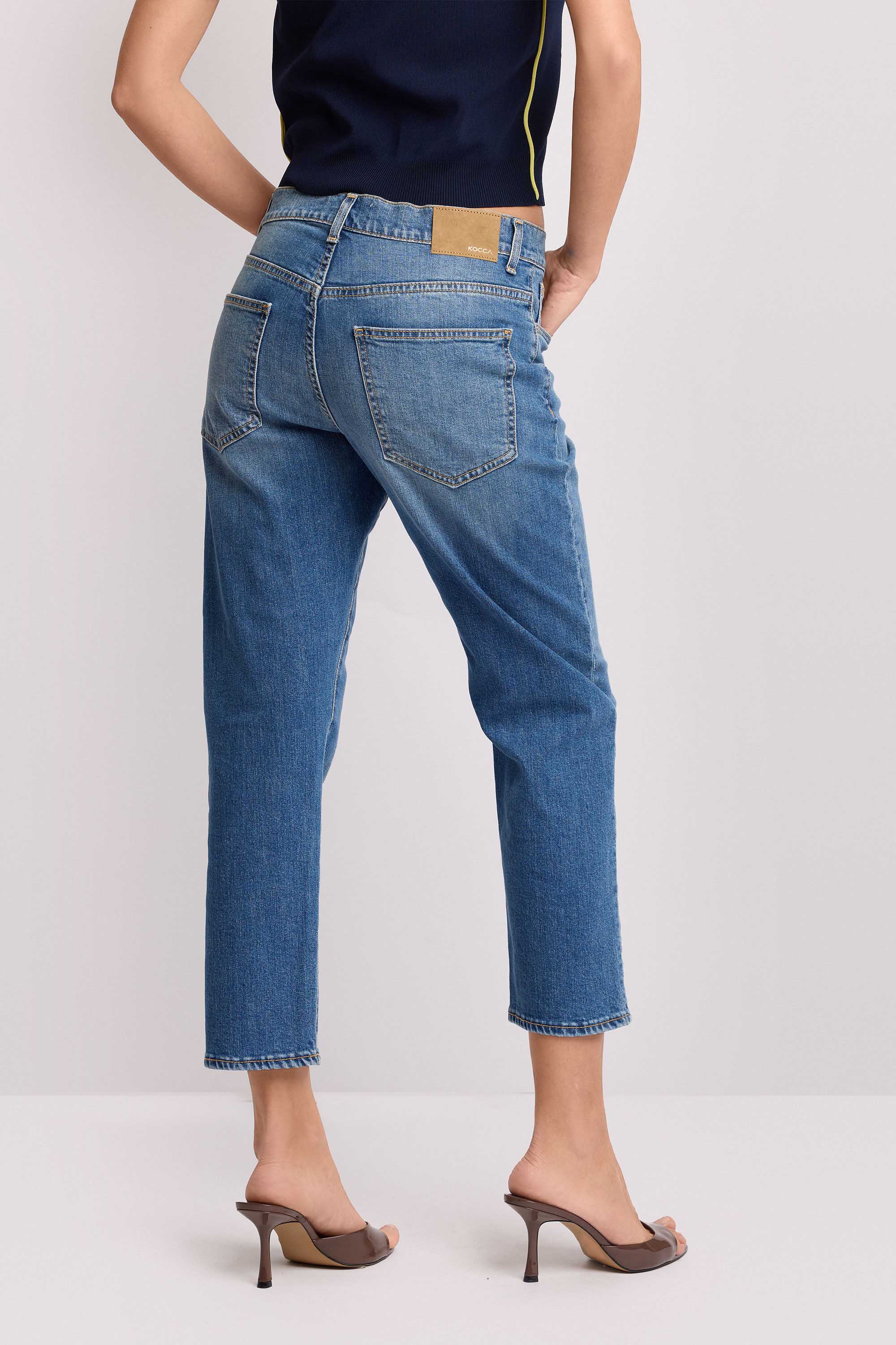 Pantaloni denim fit cropped - Pantalone Denim GERMAINE - Image 3