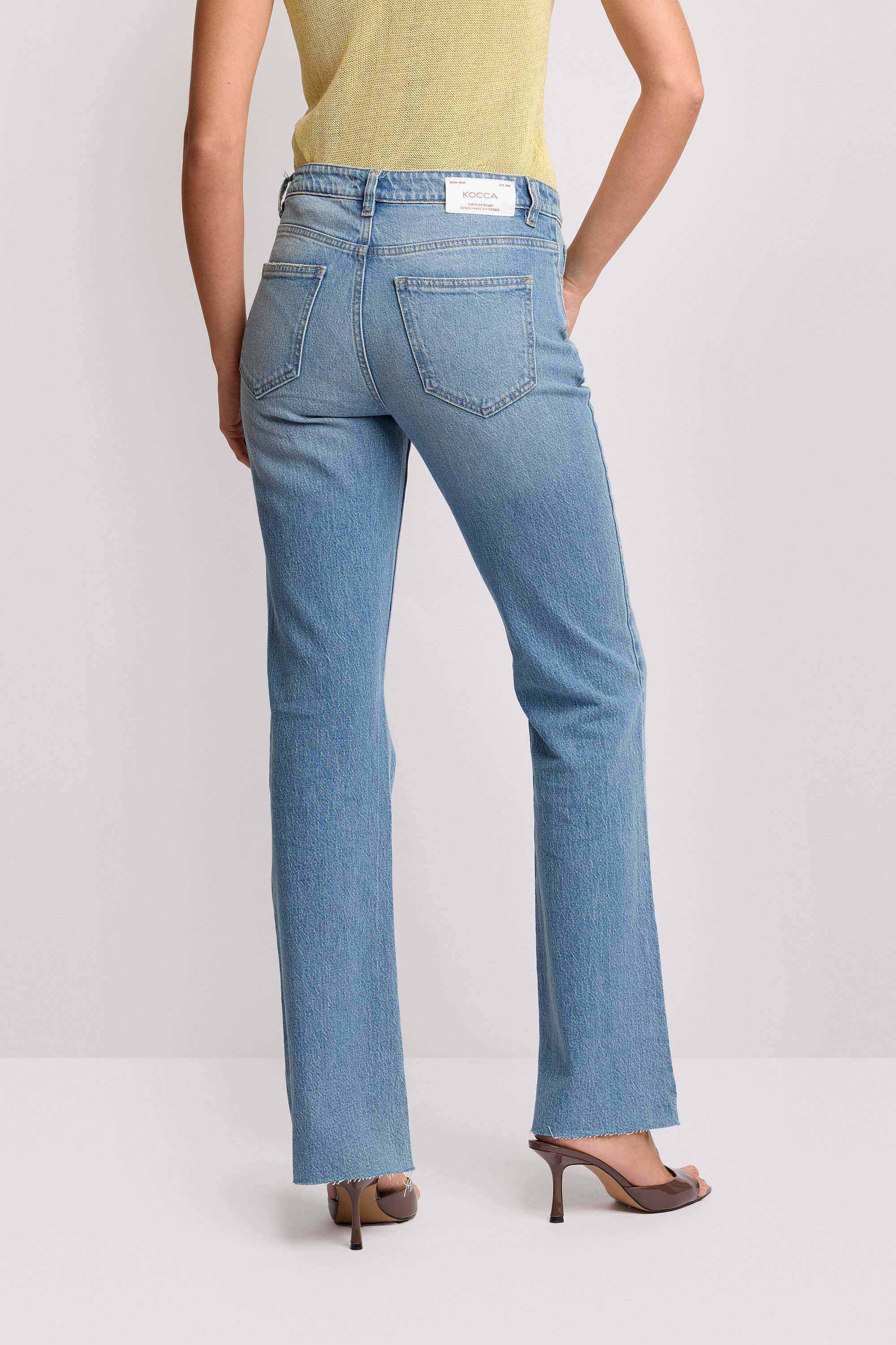 Pantaloni in denim flare cut - Pantalone Denim FALASTUR - Image 3