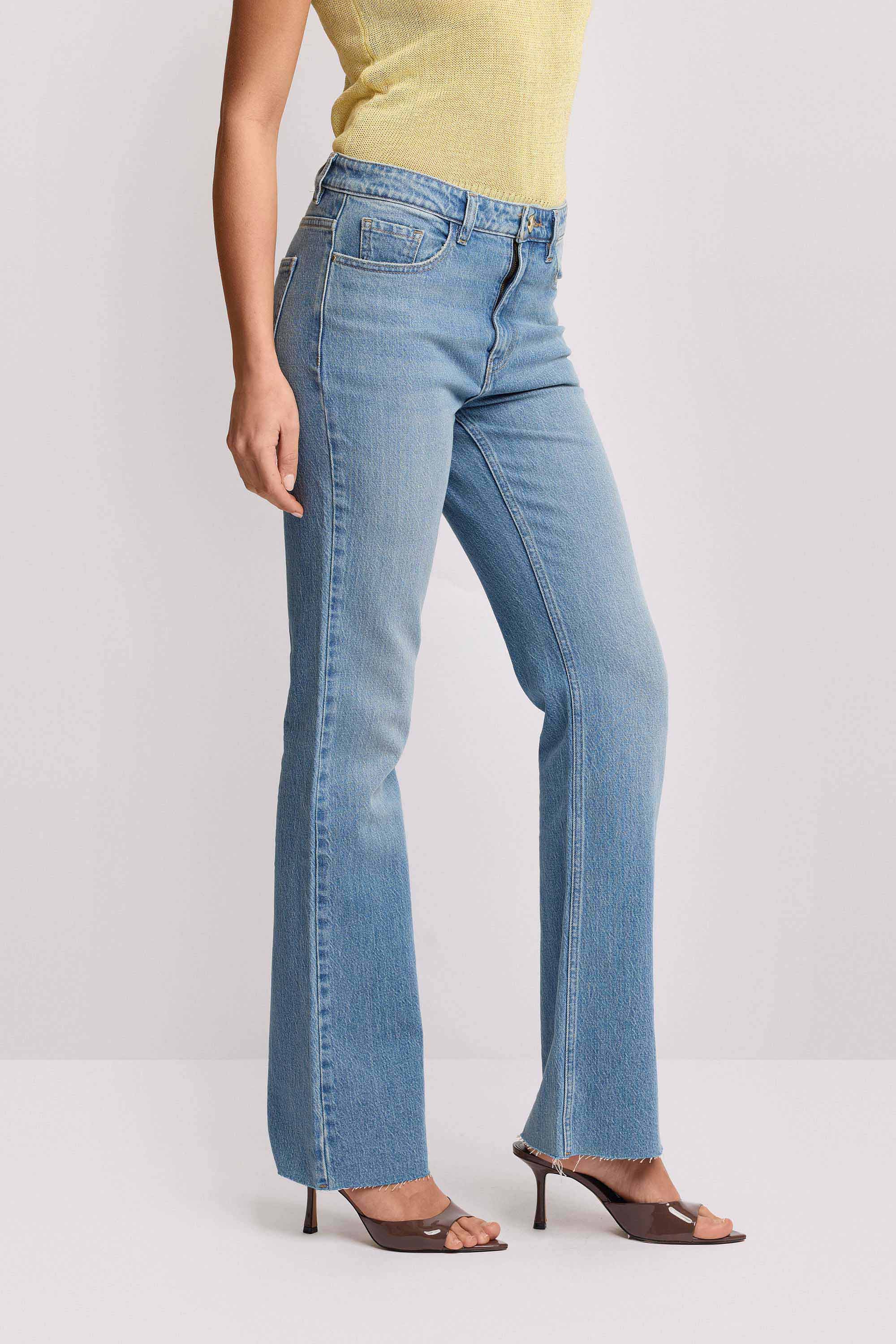 Pantaloni in denim flare cut - Pantalone Denim FALASTUR - Image 4