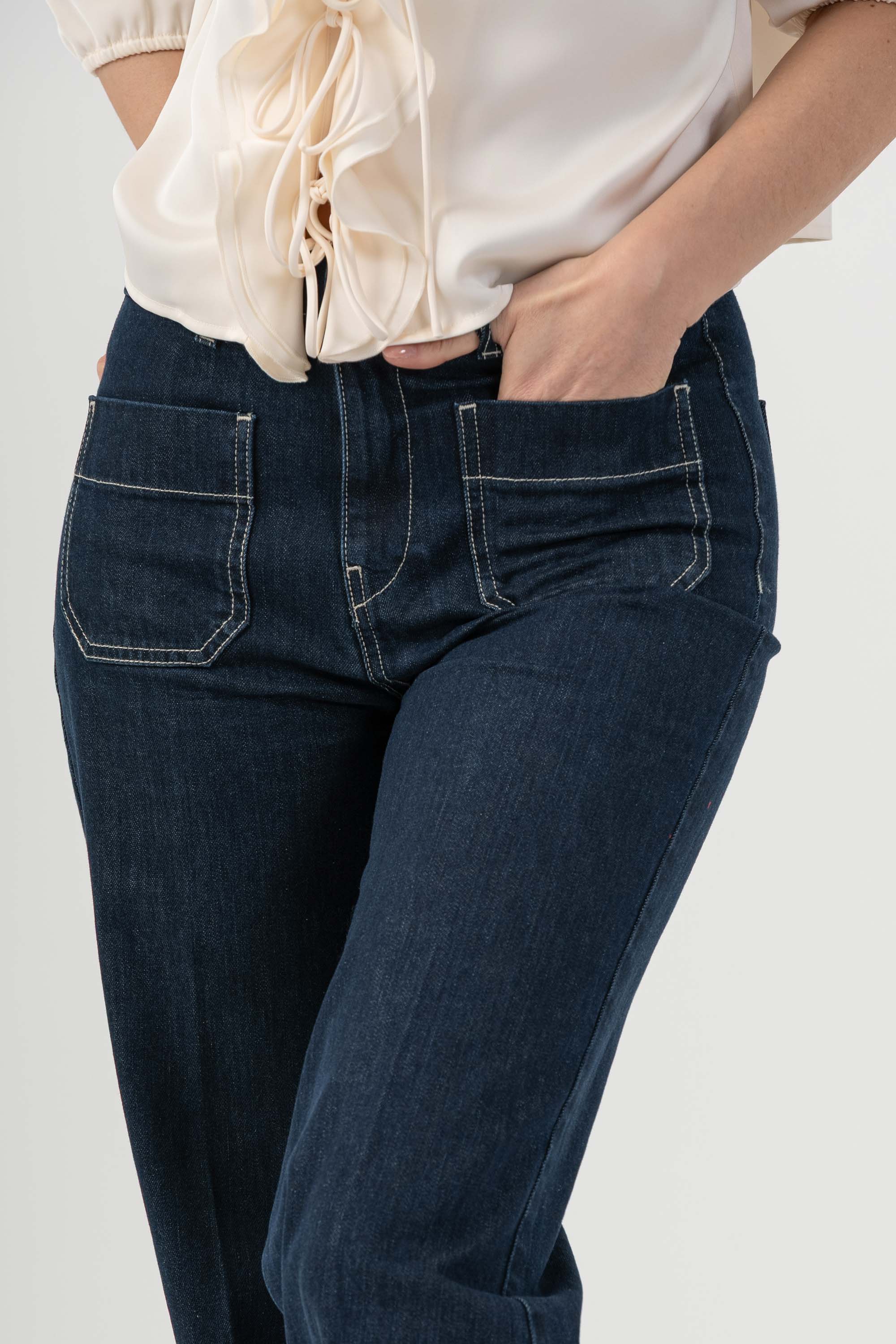 Pantaloni in denim wide-leg - PANTALONE DENIM AFRODITEX - Image 3