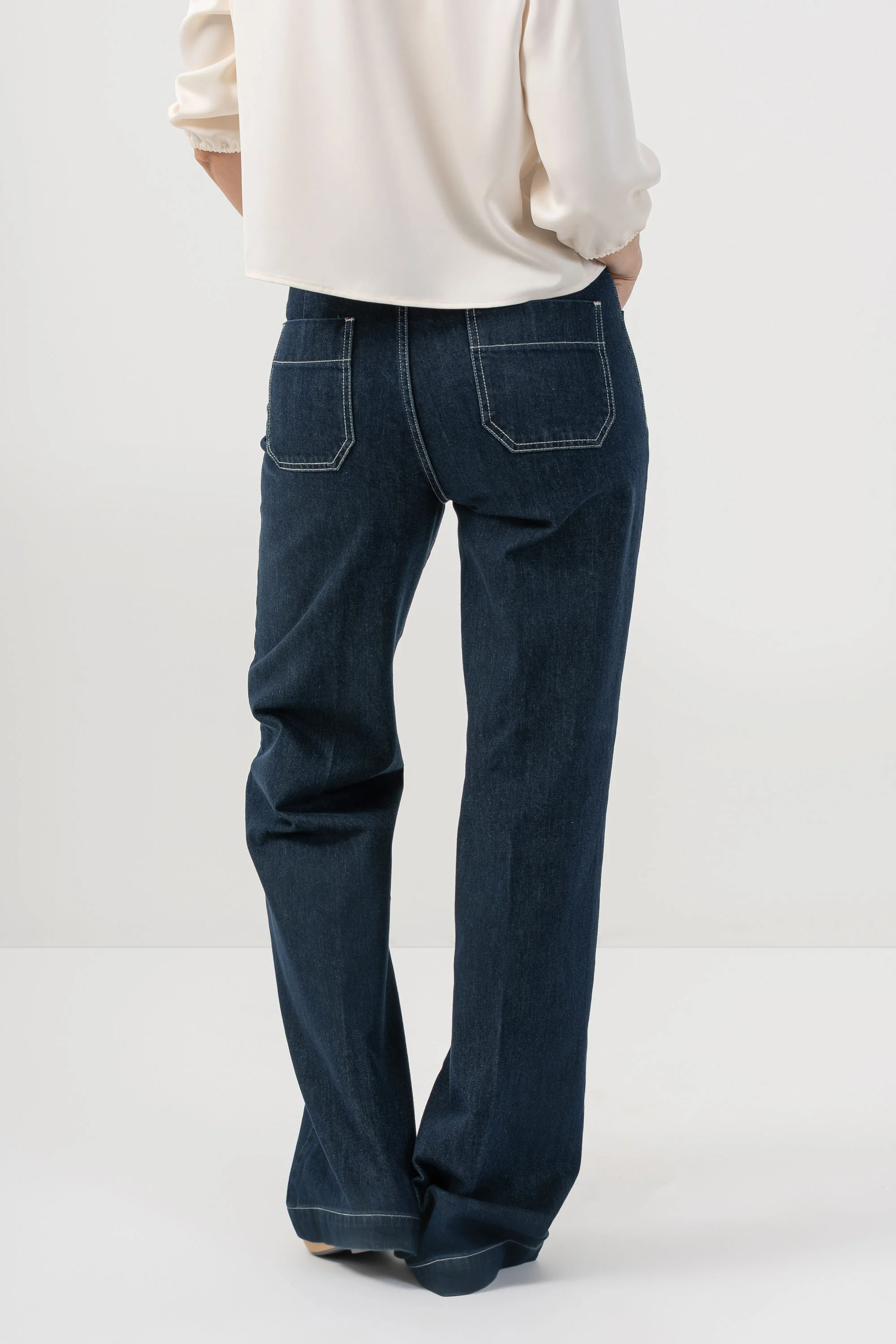 Pantaloni in denim wide-leg - PANTALONE DENIM AFRODITEX - Image 4