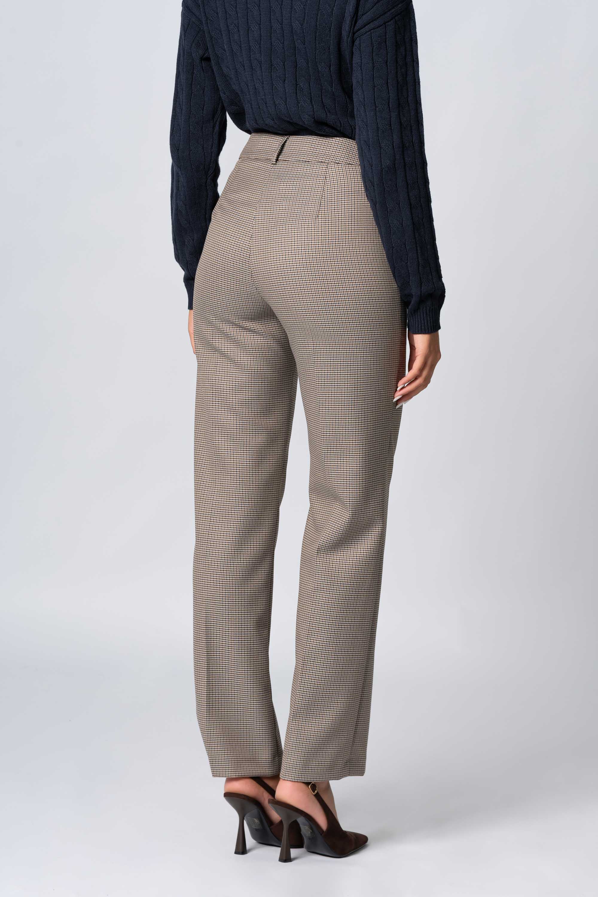 Pantaloni dritti pied de poule - Pantalone Fashion BEMAKX - Image 4