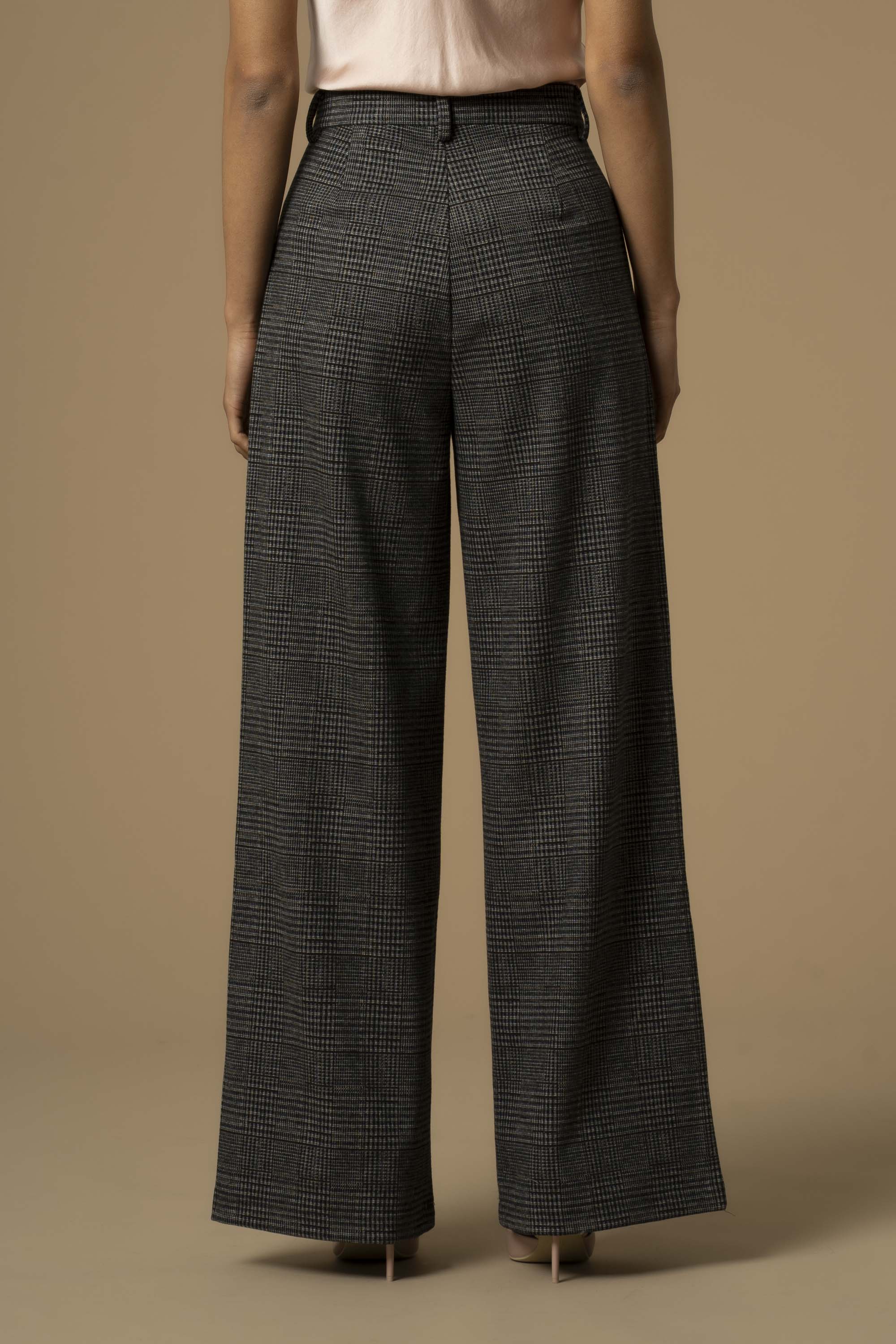 Pantaloni eleganti in principe di Galles - Pantaloni Nik - Image 2