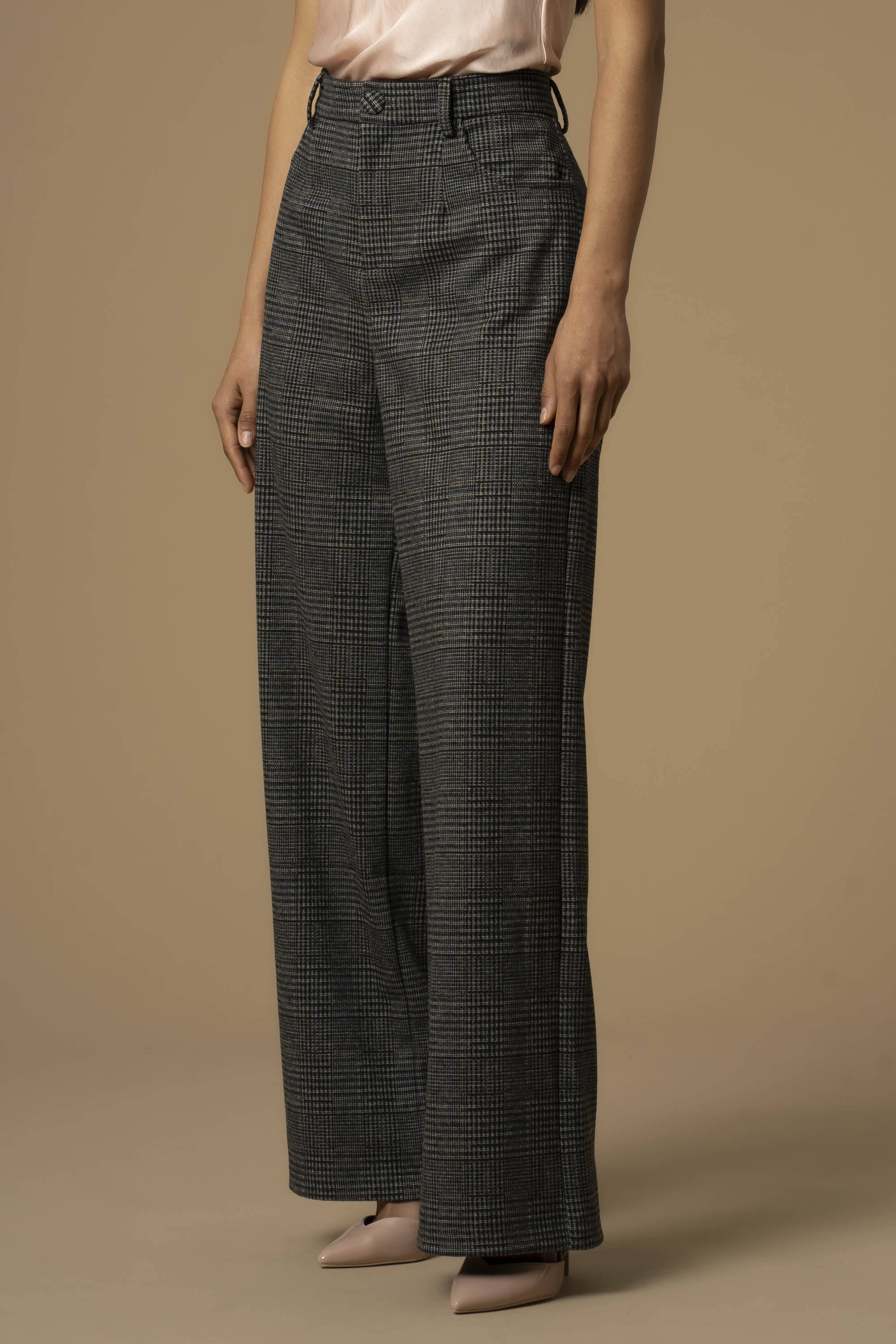Pantaloni eleganti in principe di Galles - Pantaloni Nik - Image 3