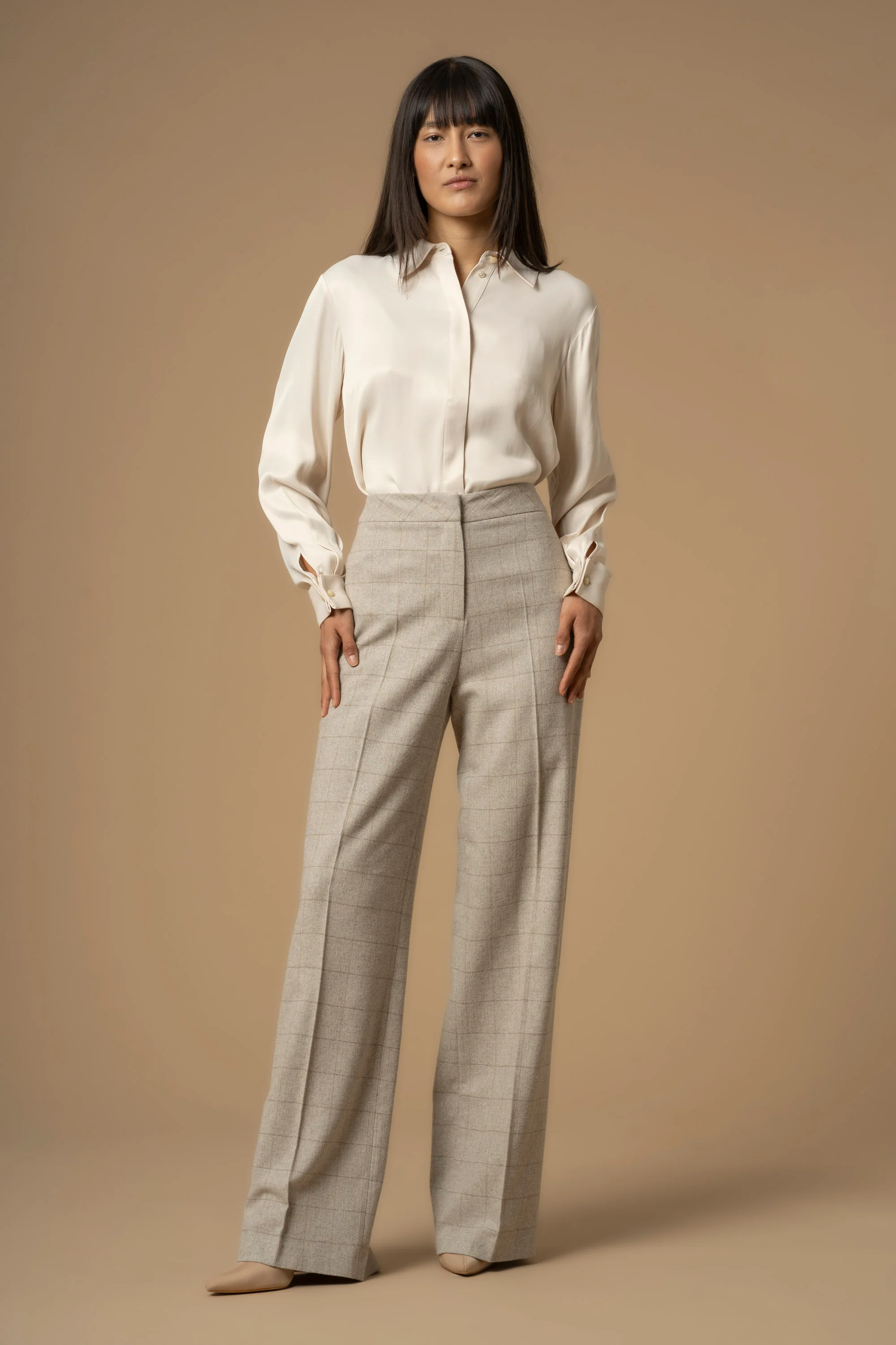 Pantaloni eleganti a quadri - Pantaloni Agot - Image 2