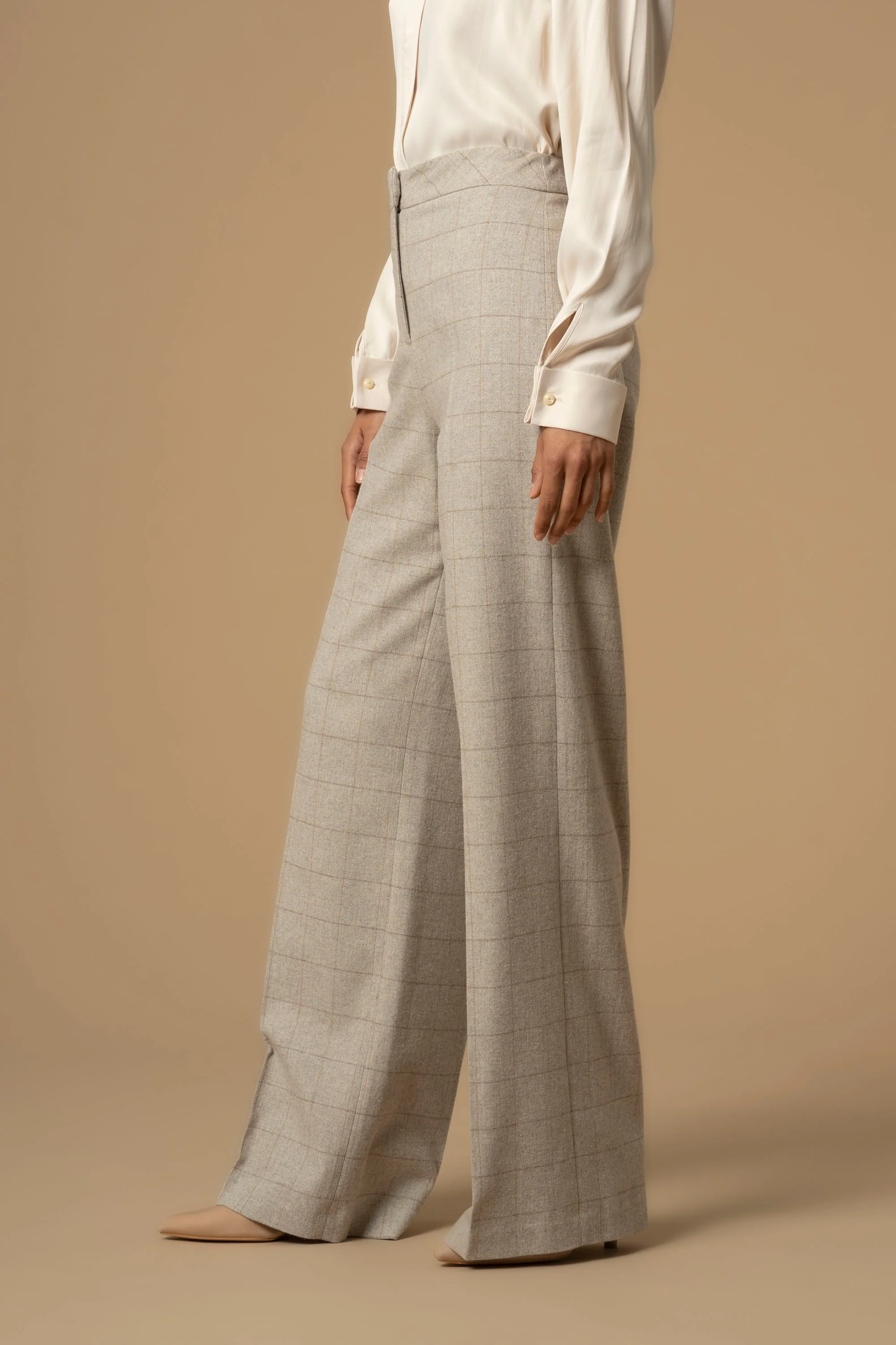 Pantaloni eleganti a quadri - Pantaloni Agot - Image 3