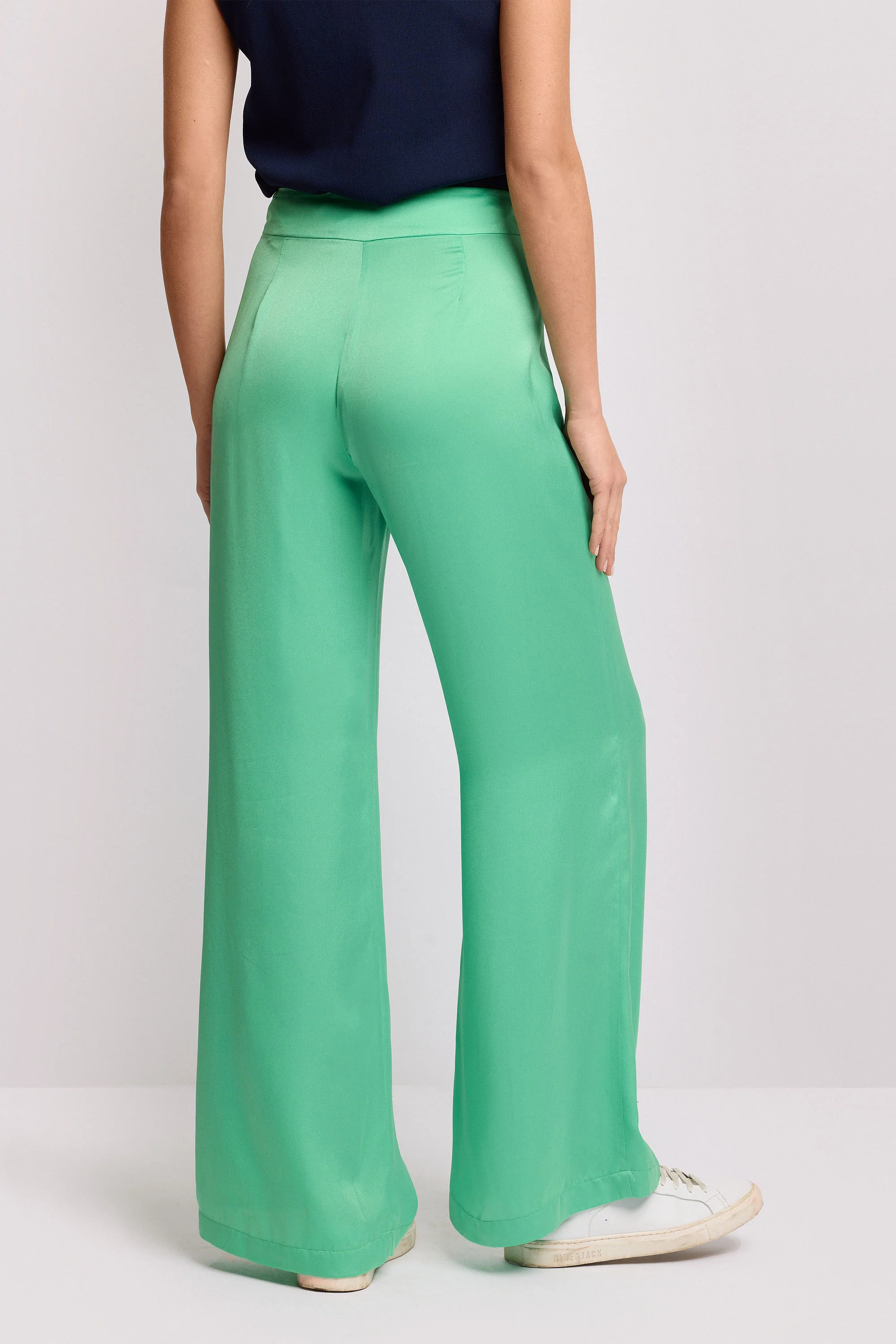 Pantaloni eleganti satinati - Pantalone BONA - Image 3