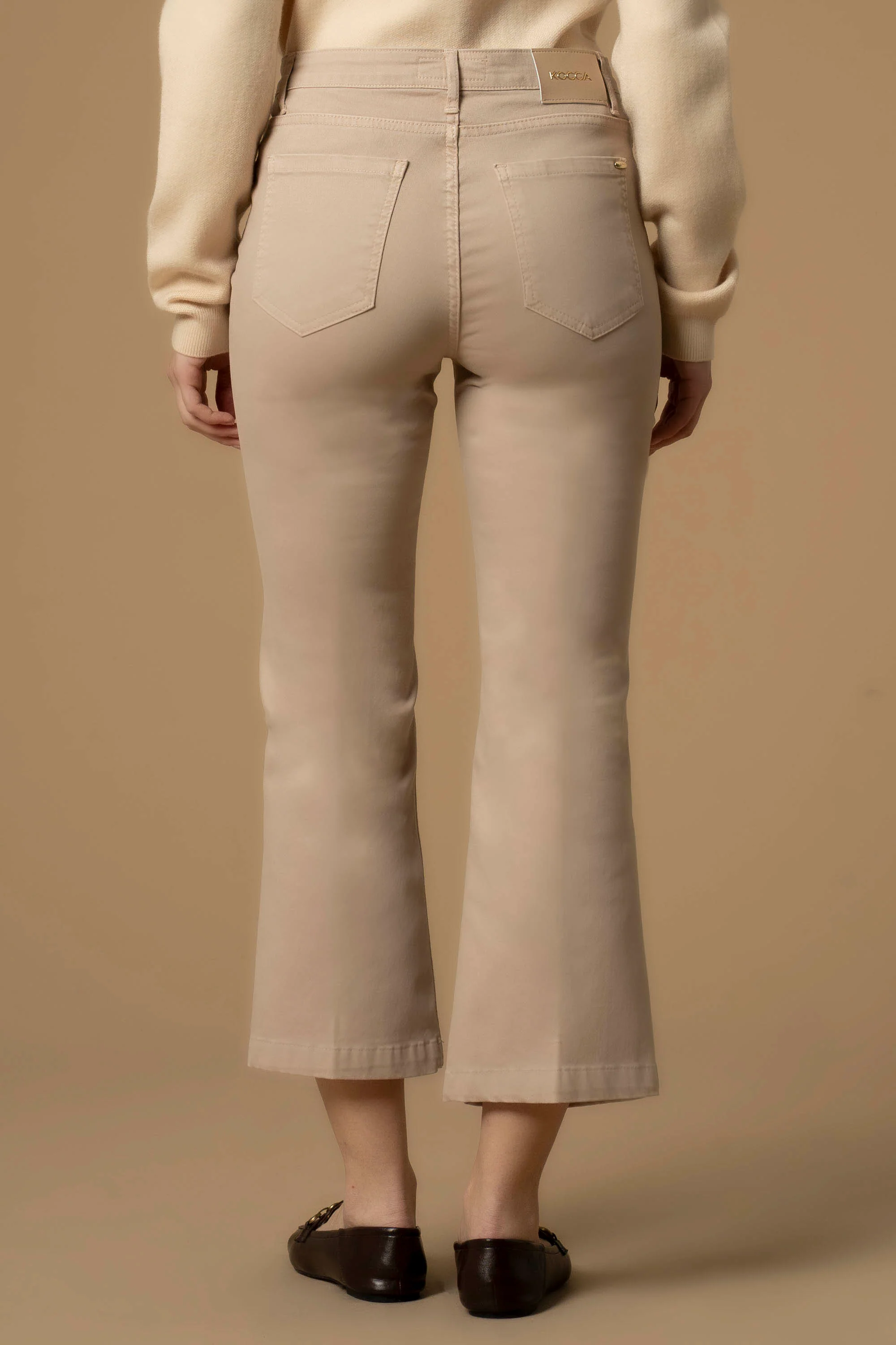 Pantaloni flare alla caviglia - Pantaloni Color Dalevi - Image 4