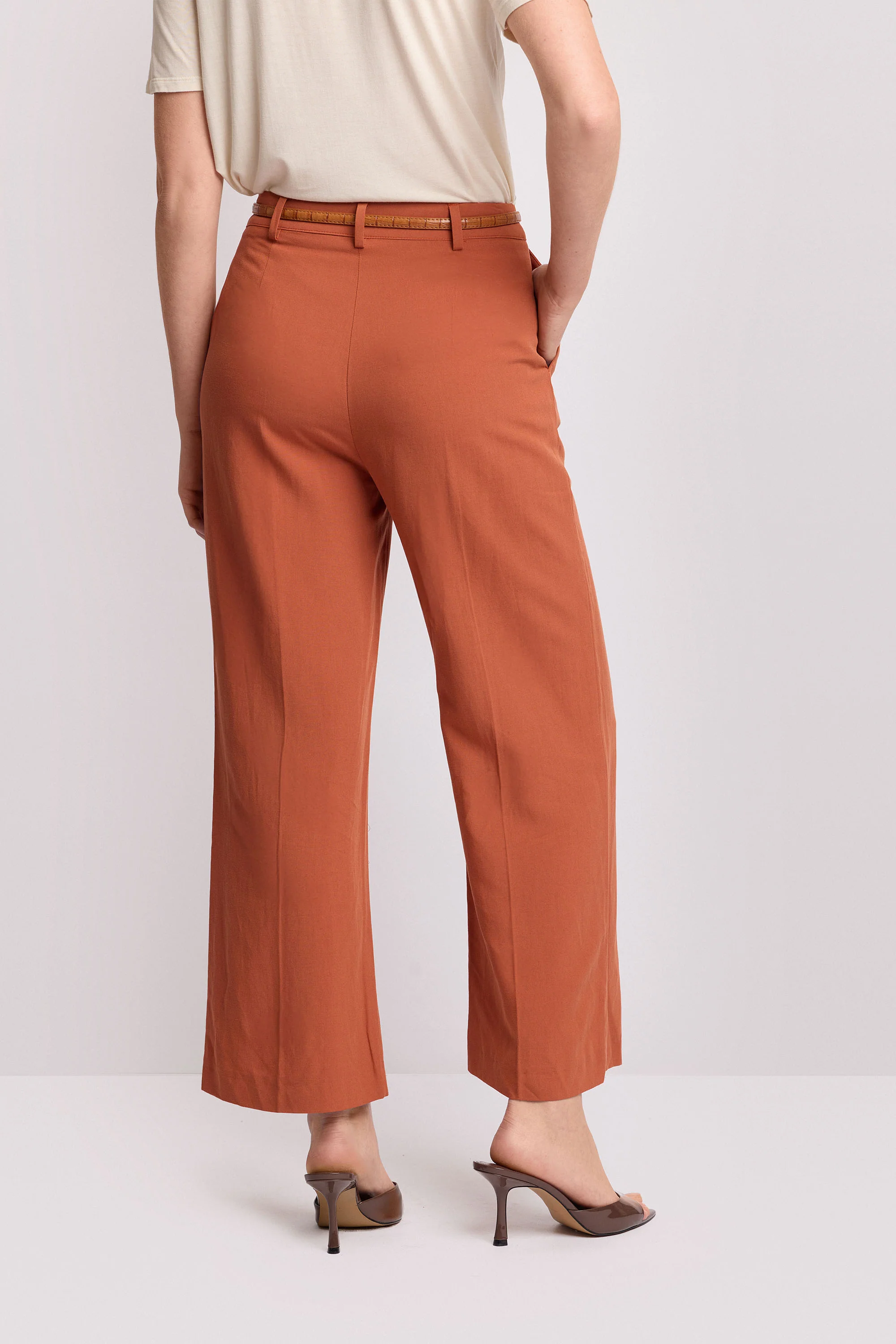 Pantaloni fluidi taglio carrot - PANTALONE DEMETRIO - Image 3