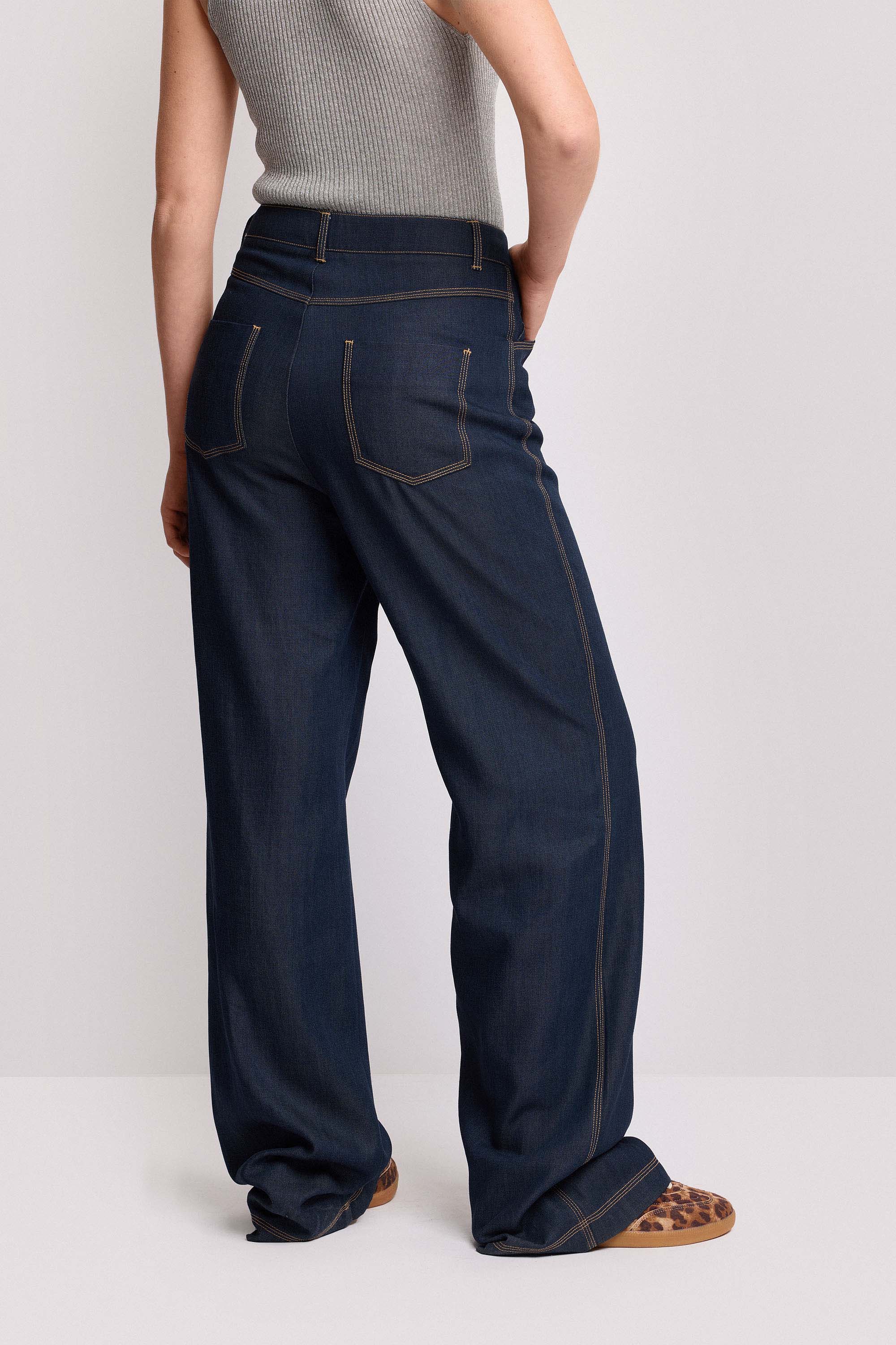 Pantaloni jeans wide leg - Pantalone ARNAUD - Image 3
