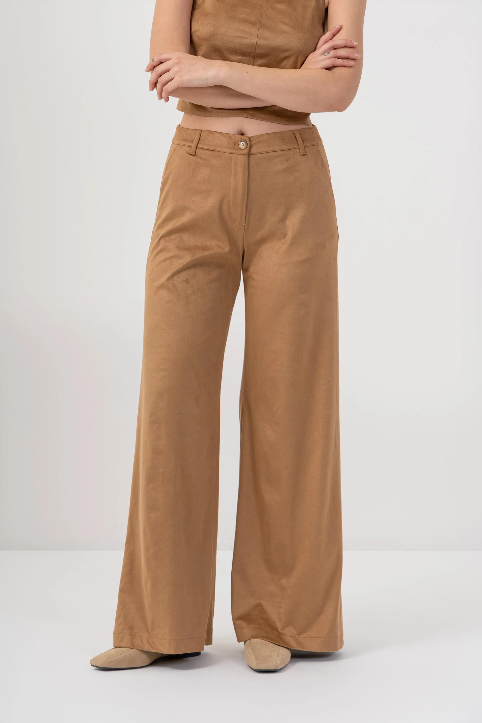 Pantaloni larghi a vita alta - PANTALONE FASHION CERVOX