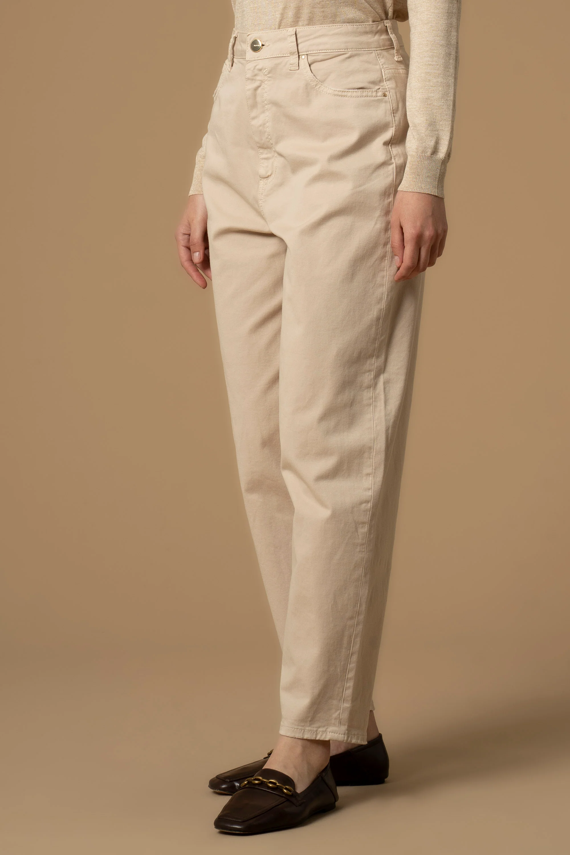 Pantaloni modello 5 tasche - Pantaloni Color Katiana - Image 3