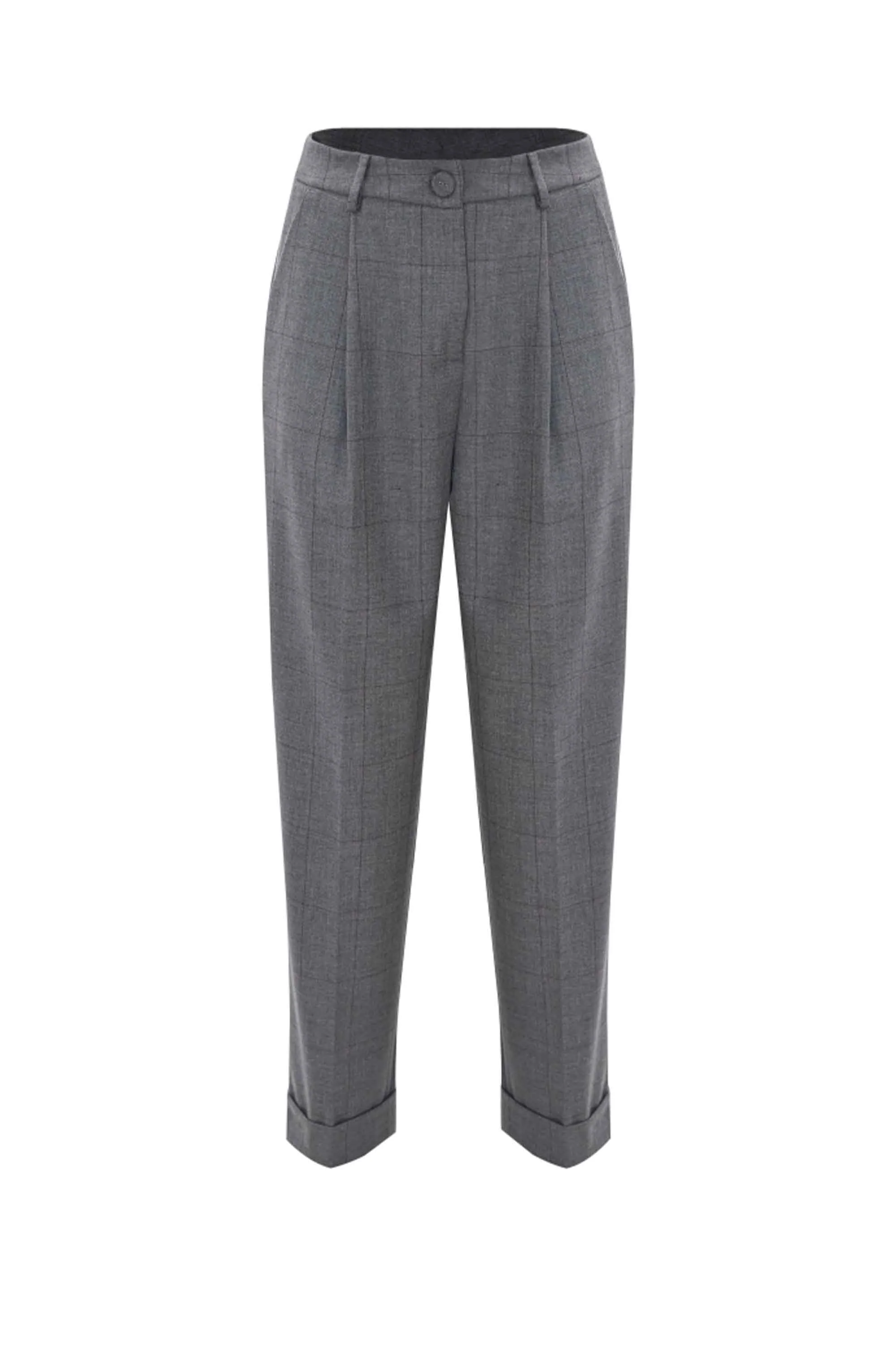 Pantaloni a quadri taglio classico - Pantaloni Hattilas - Image 5