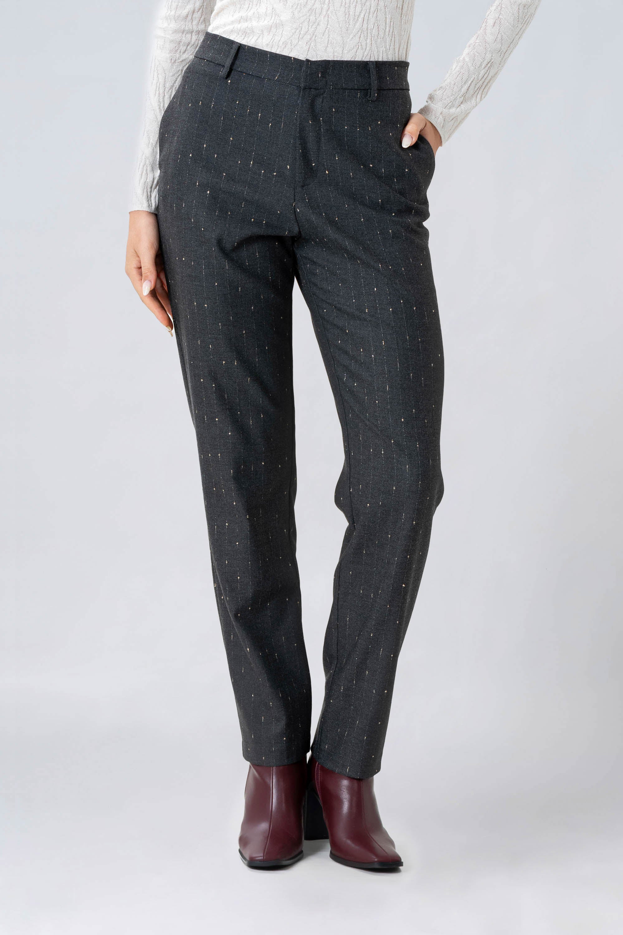 Pantaloni sartoriali in lurex - PANTALONE FASHION ENLOSSX