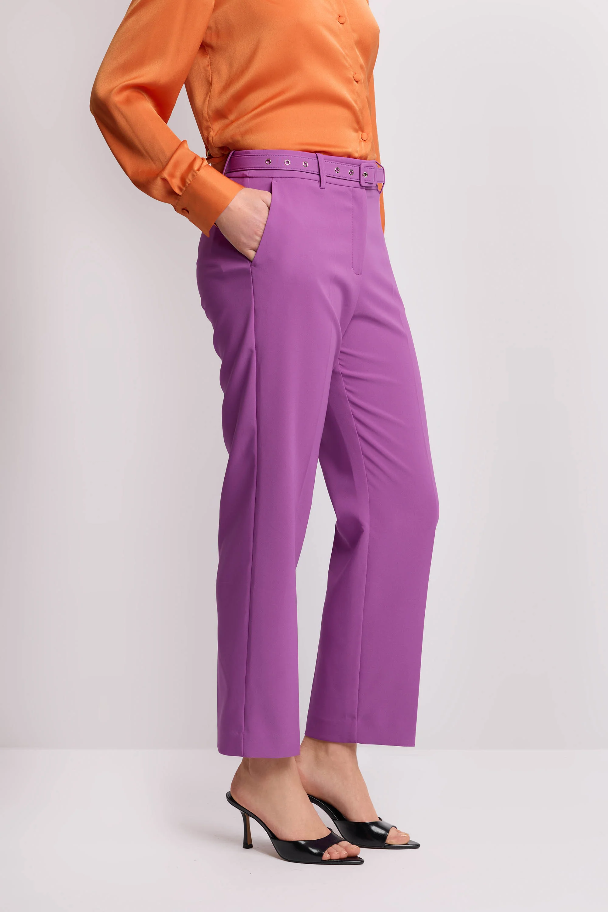 Pantaloni a sigaretta strutturati - PANTALONE TATY - Image 4