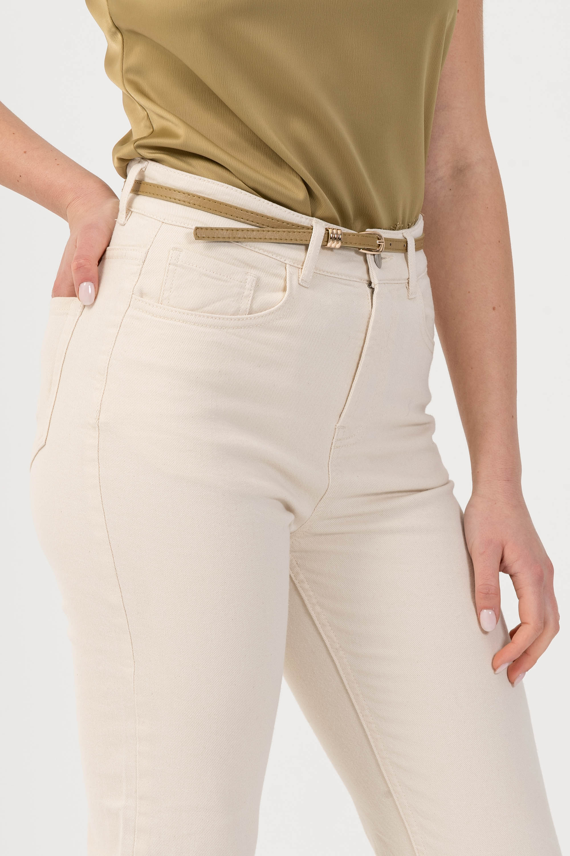 Pantaloni slim fit - PANTALONE COLOR VESORX - Image 3