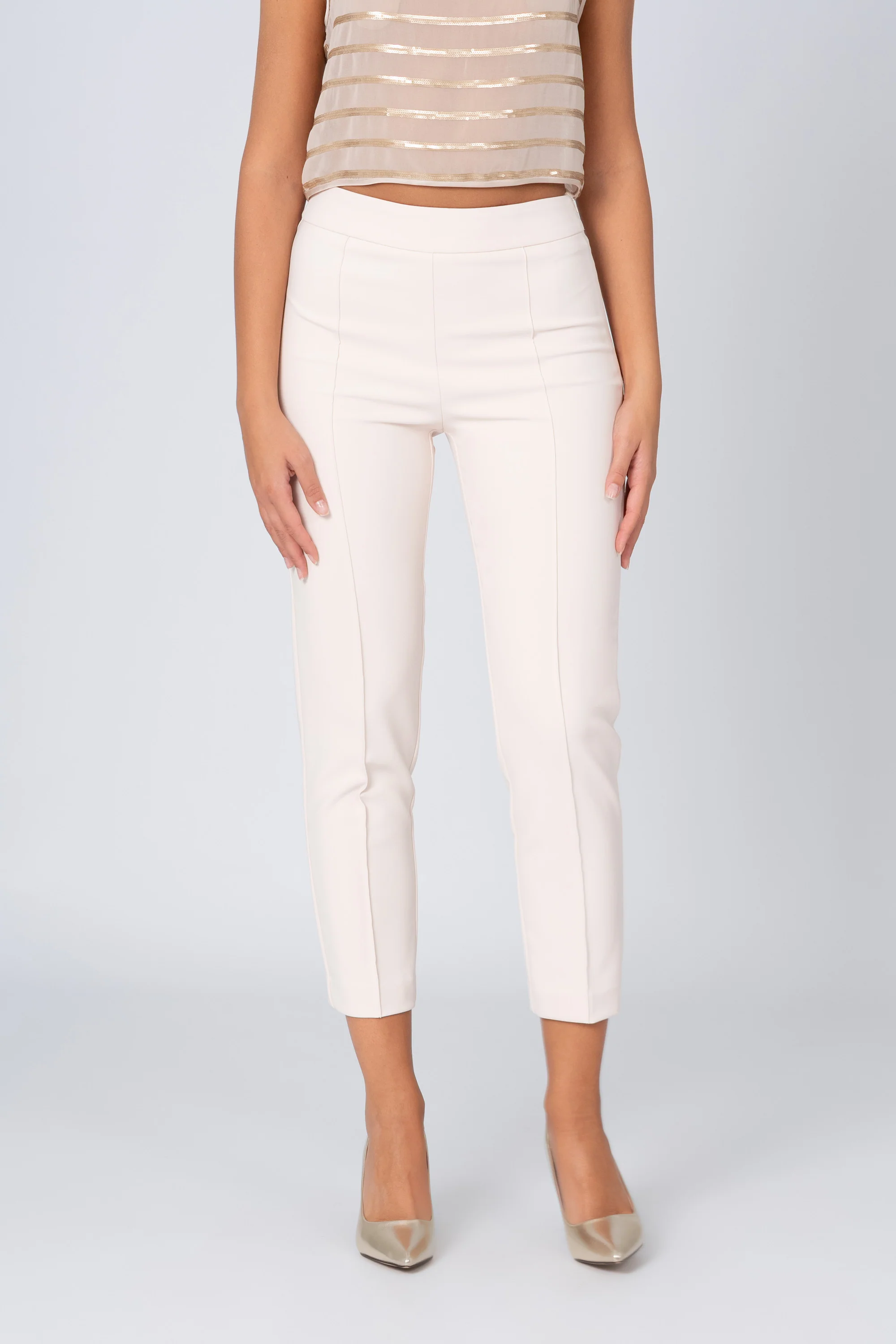 Pantaloni taglio cropped - Pantalone Fashion THREEX