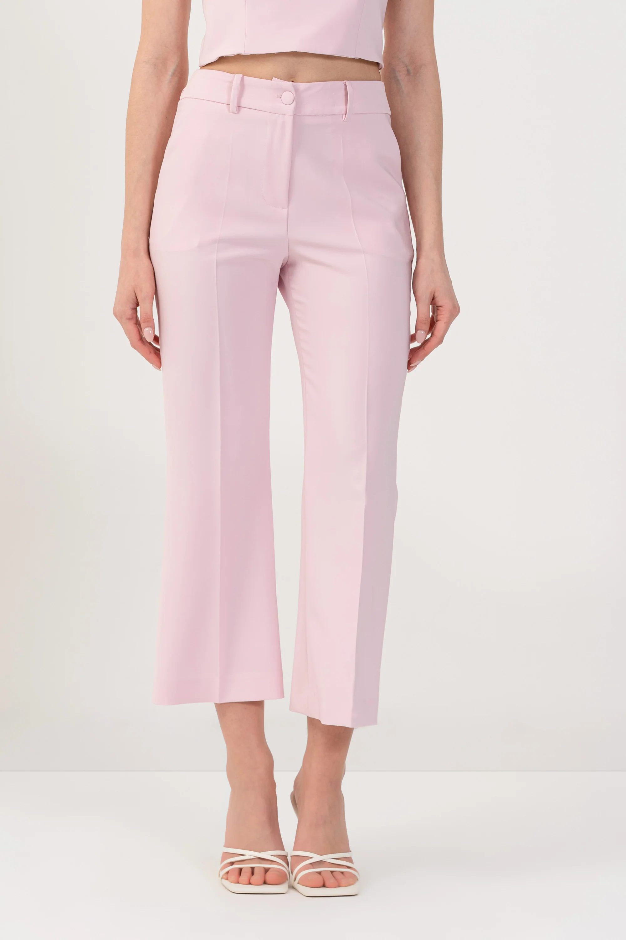 Pantaloni taglio cropped con piega - PANTALONE FASHION PAOLIX