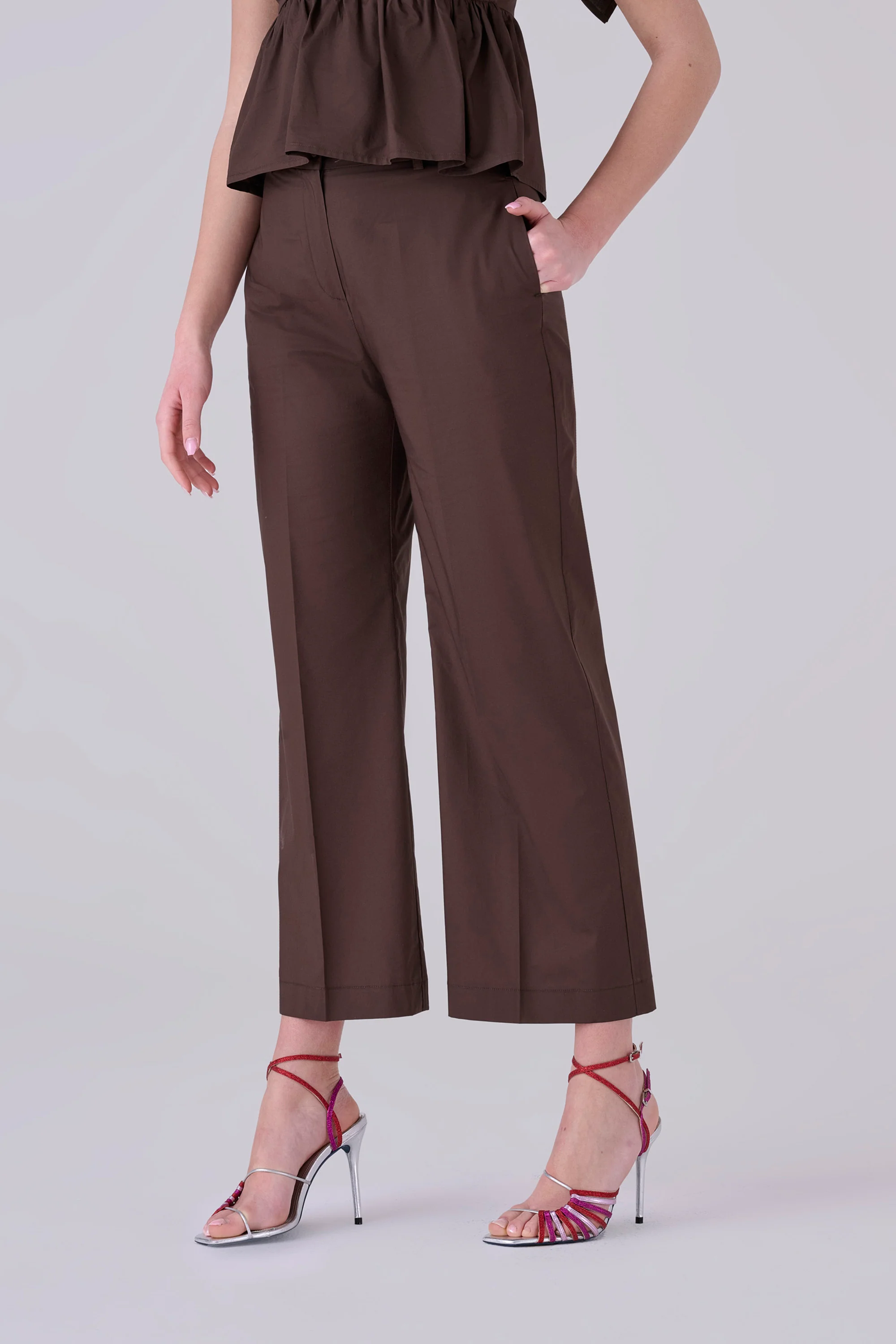 Pantaloni taglio dritto in cotone - PANTALONE FASHION DAFNIX - Image 4