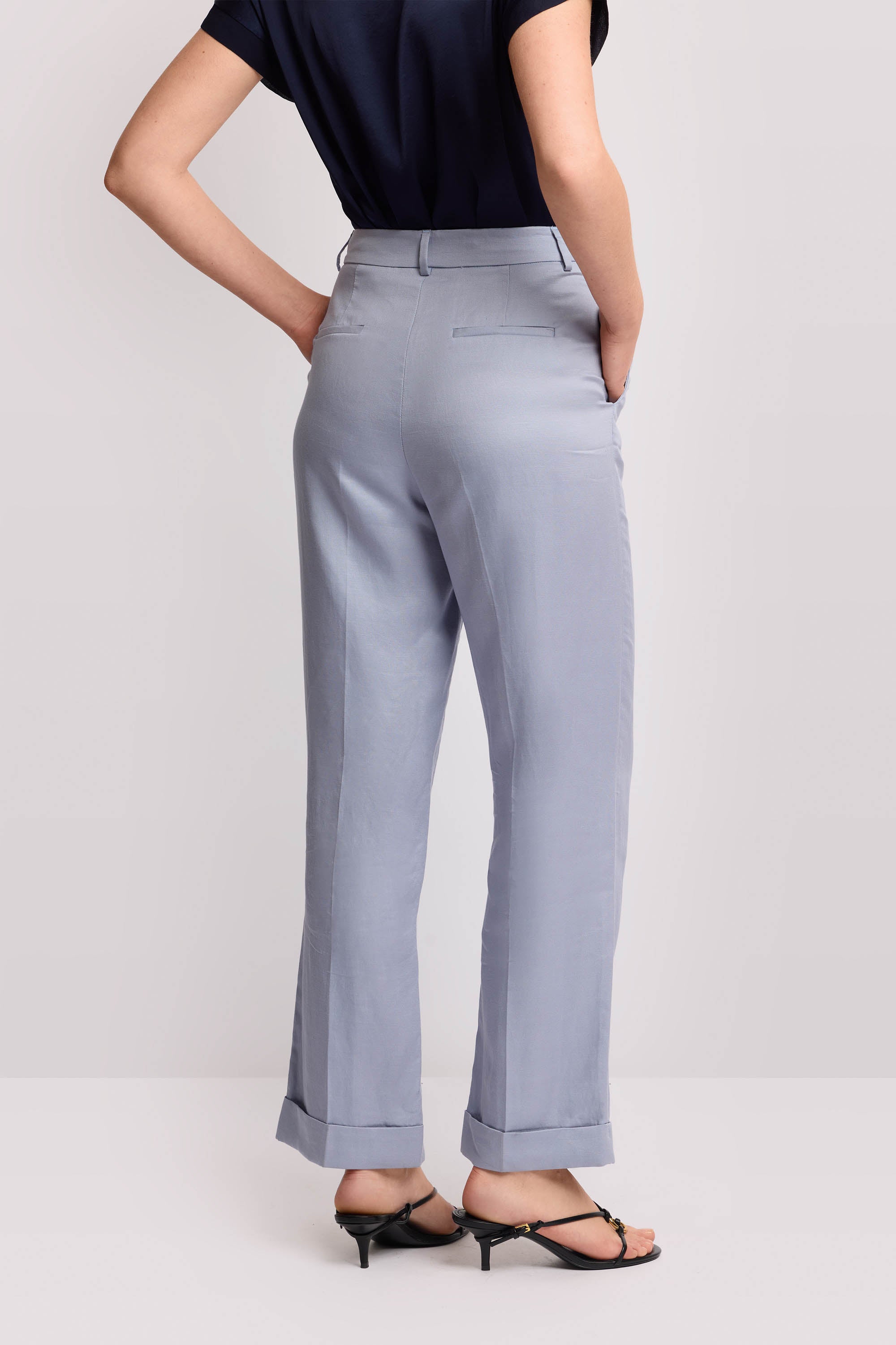 Pantaloni taglio dritto con risvolto - PANTALONE HATTILAS - Image 3