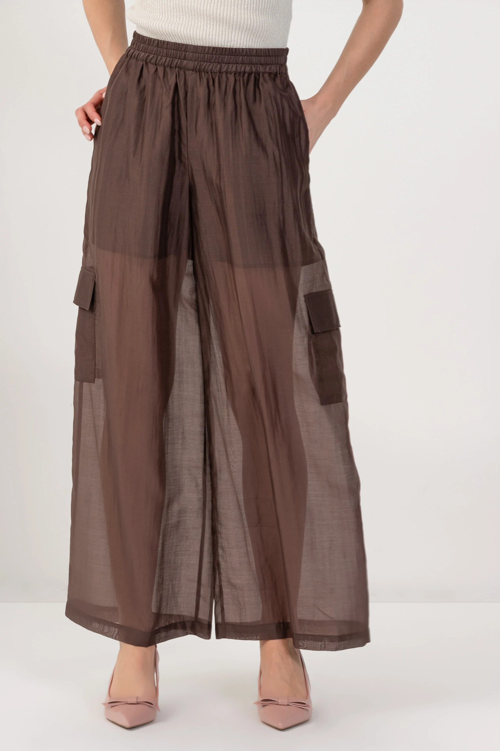Pantaloni in tessuto leggero - PANTALONE FASHION PAMIX