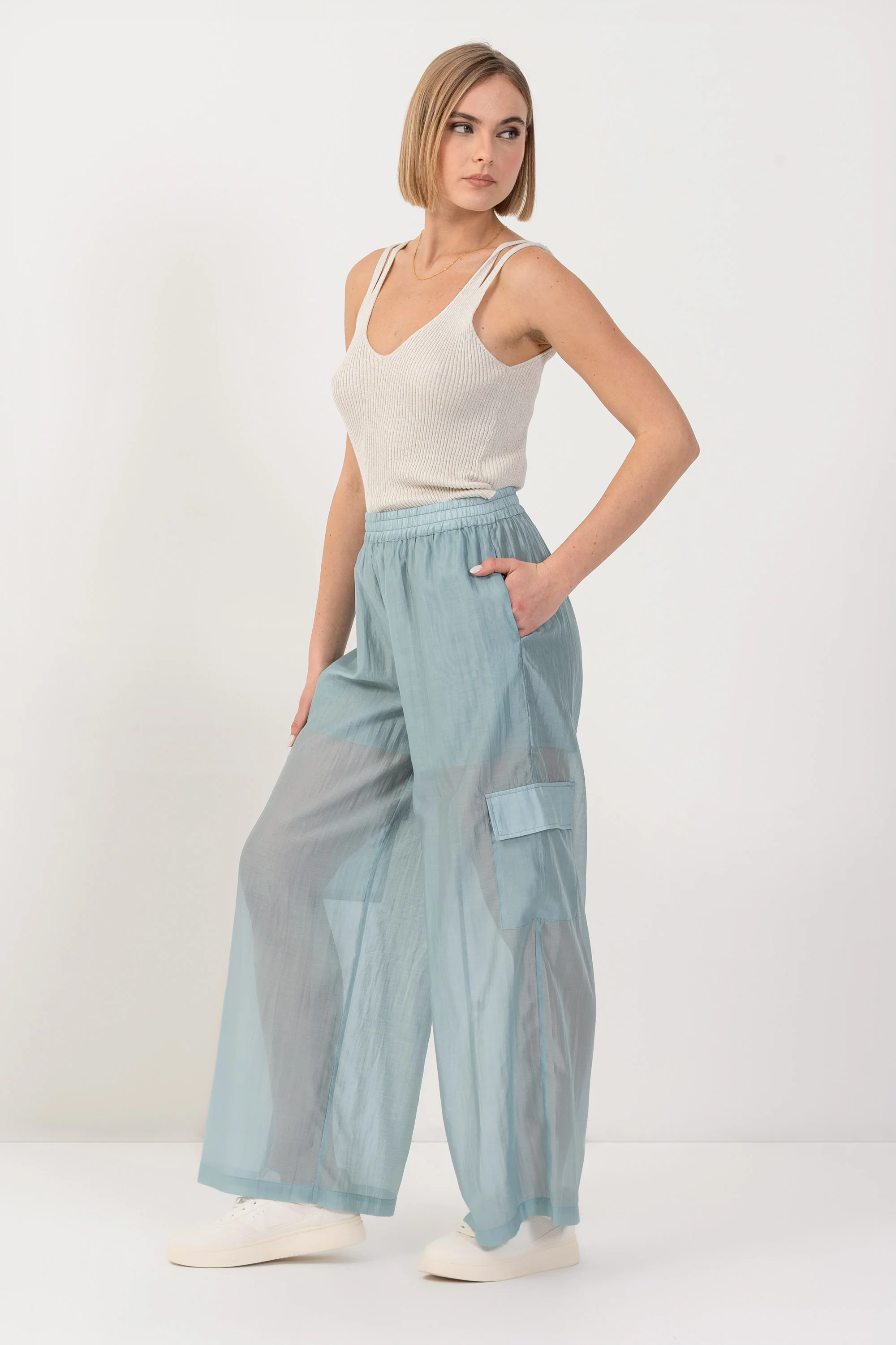 Pantaloni in tessuto leggero - PANTALONE FASHION PAMIX - Image 6