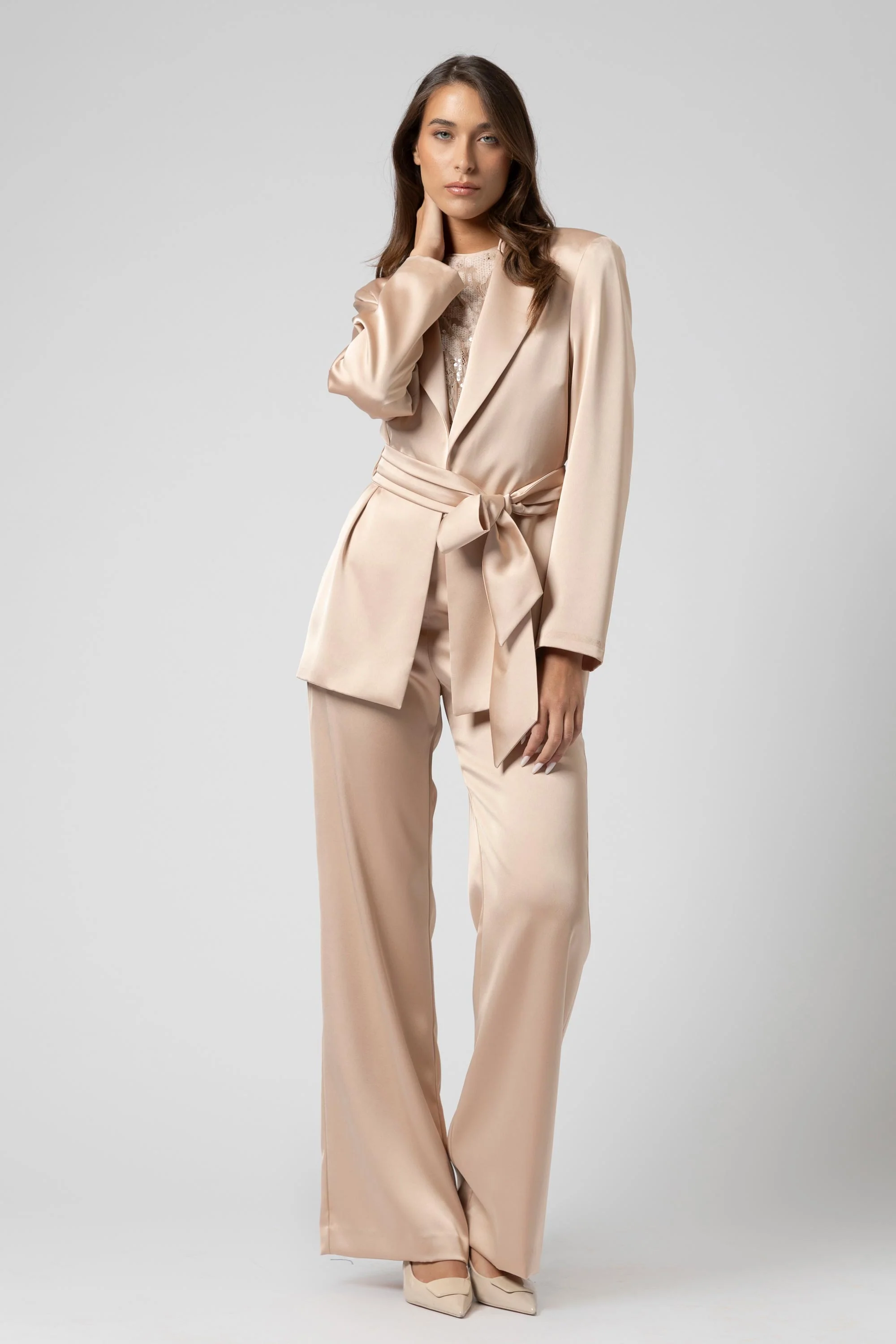Pantaloni in tessuto lucido - Trousers DALINDAX - Image 2