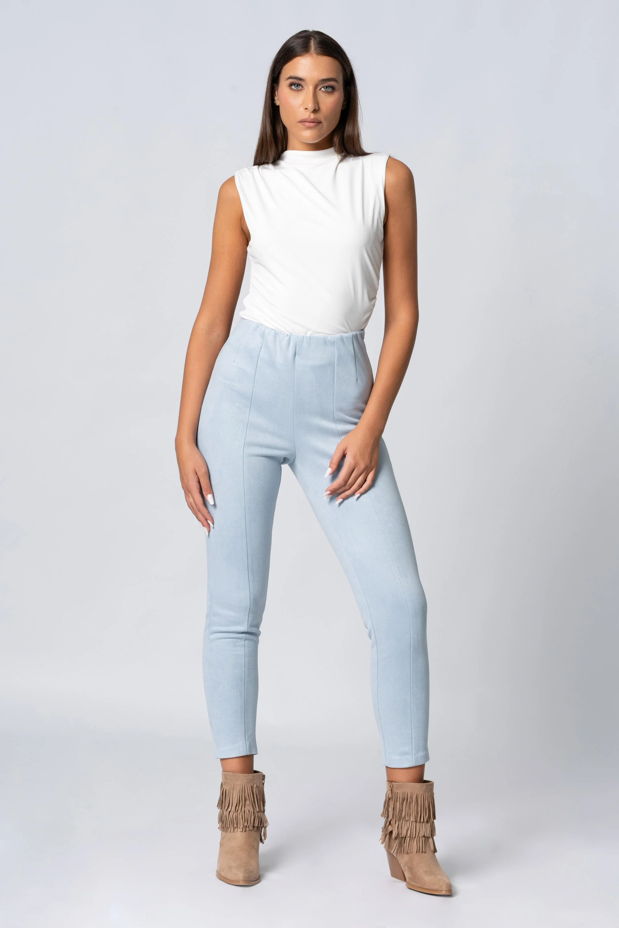 Pantaloni a vita alta - Pantalone Fashion ARALANAX - Image 2