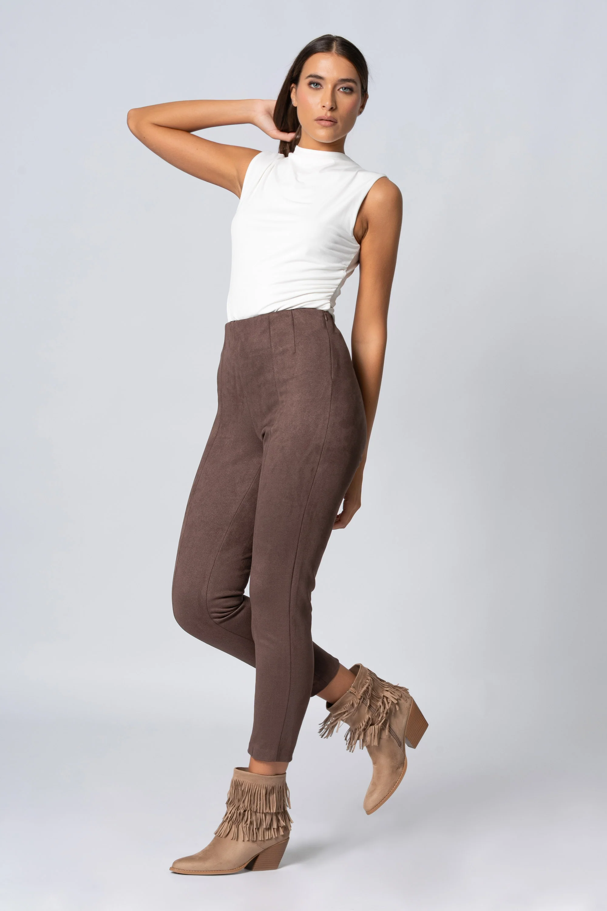 Pantaloni a vita alta - Pantalone Fashion ARALANAX - Image 6