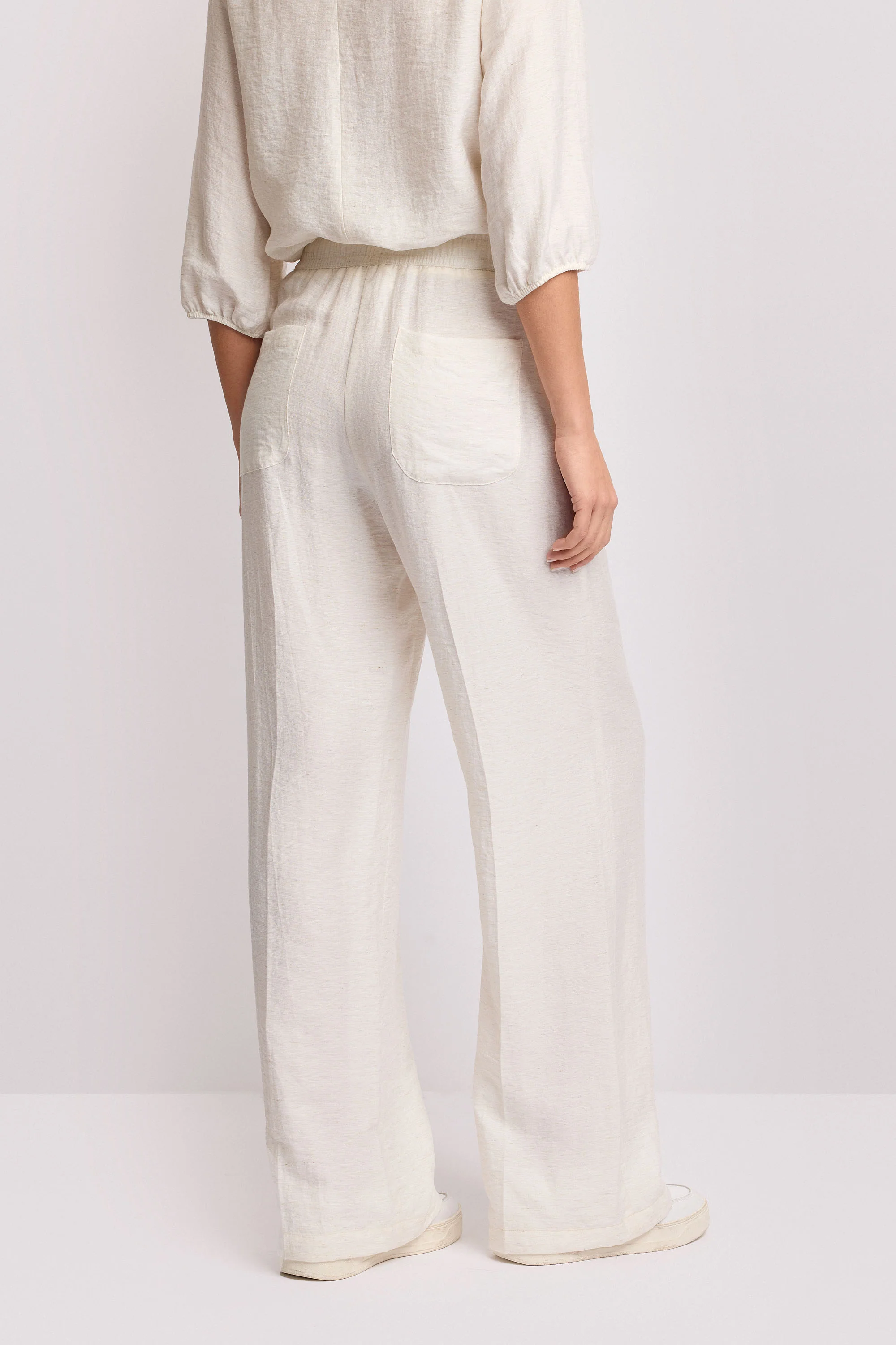 Pantaloni wide-leg con coulisse - PANTALONE DARIO - Image 3