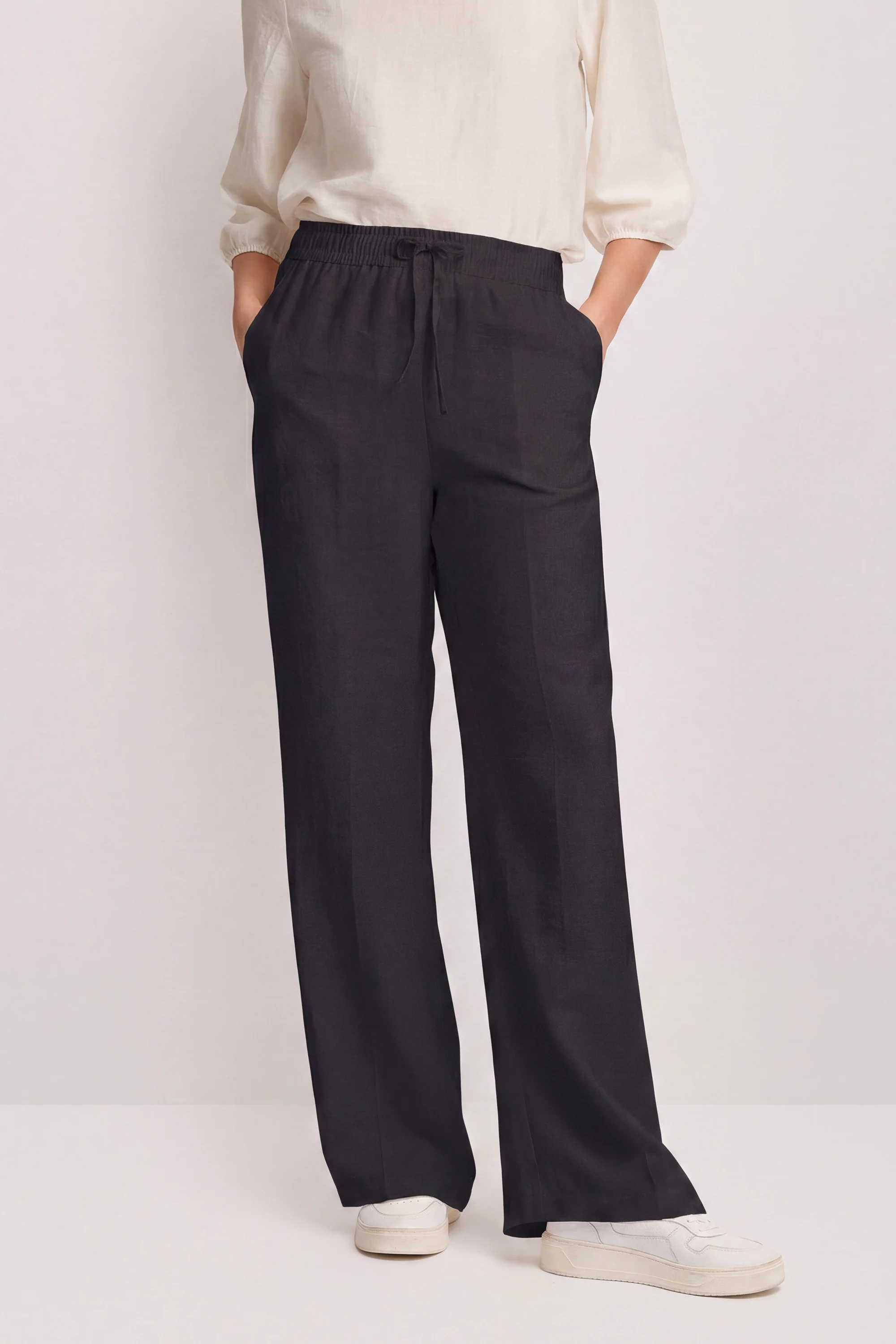Pantaloni wide-leg con coulisse - PANTALONE DARIO - Image 5