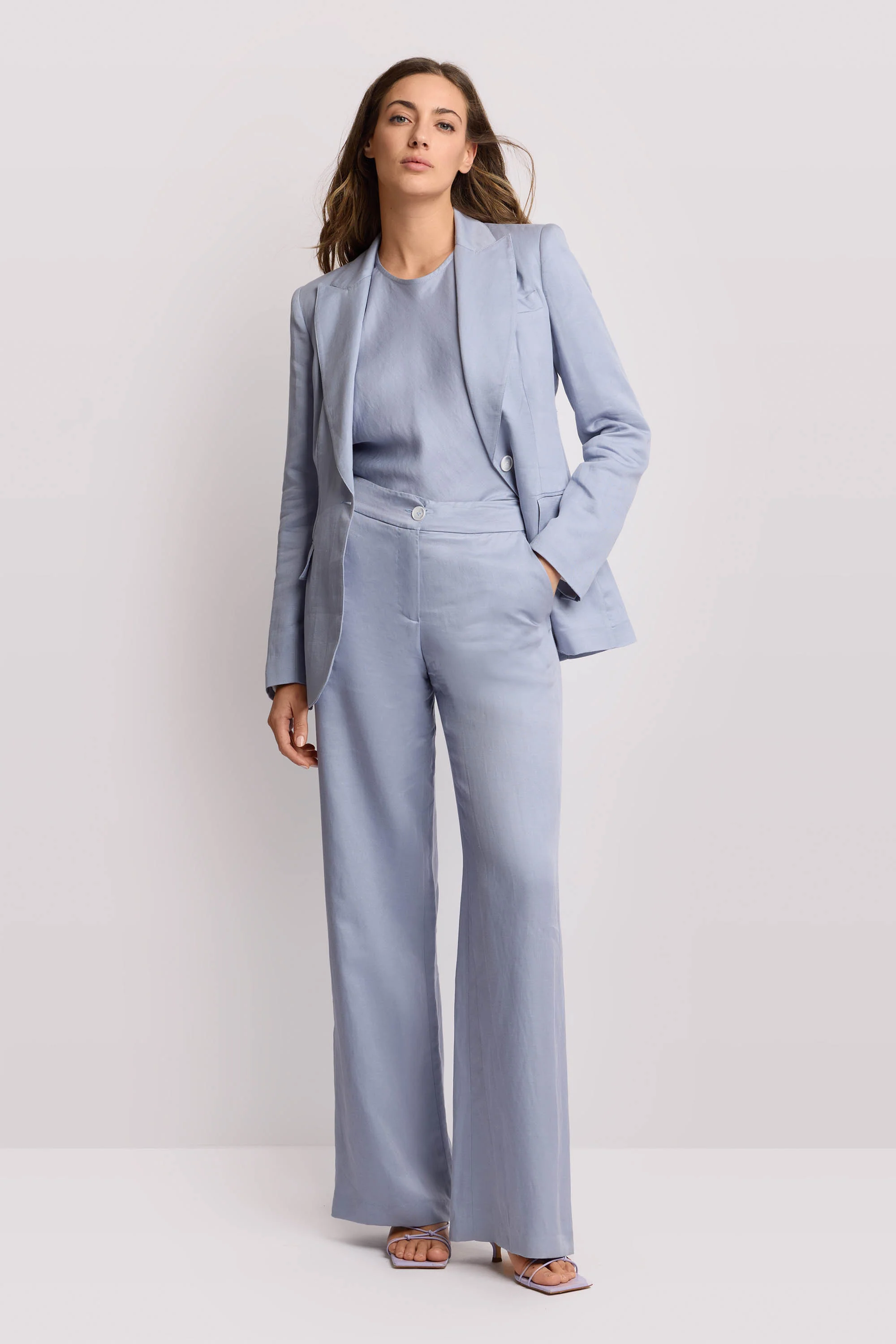 Pantaloni wide-leg a vita alta - Pantalone DUENDE - Image 2