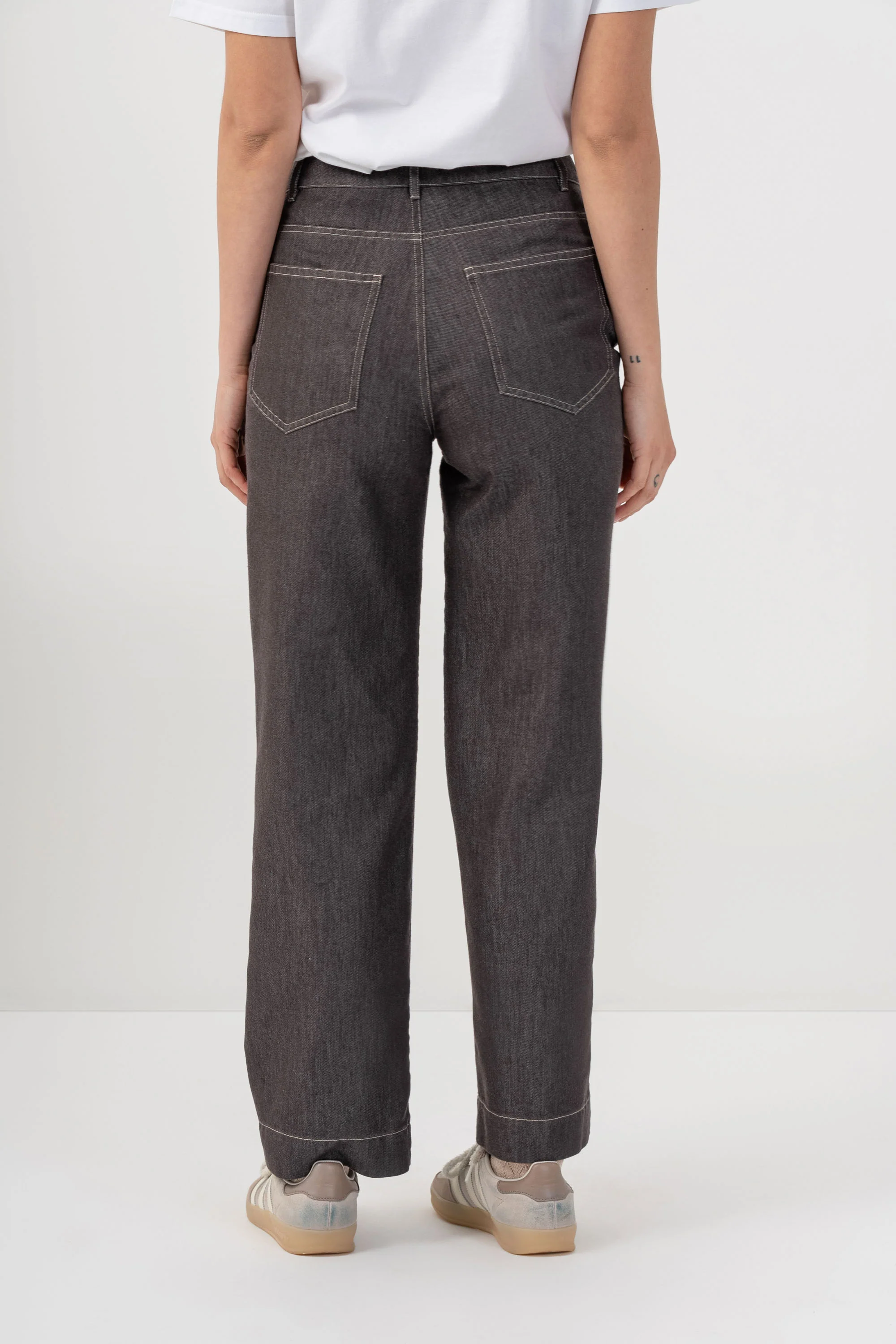 Pantaloni wide leg a vita alta - PANTALONE FASHION KURIX - Image 4