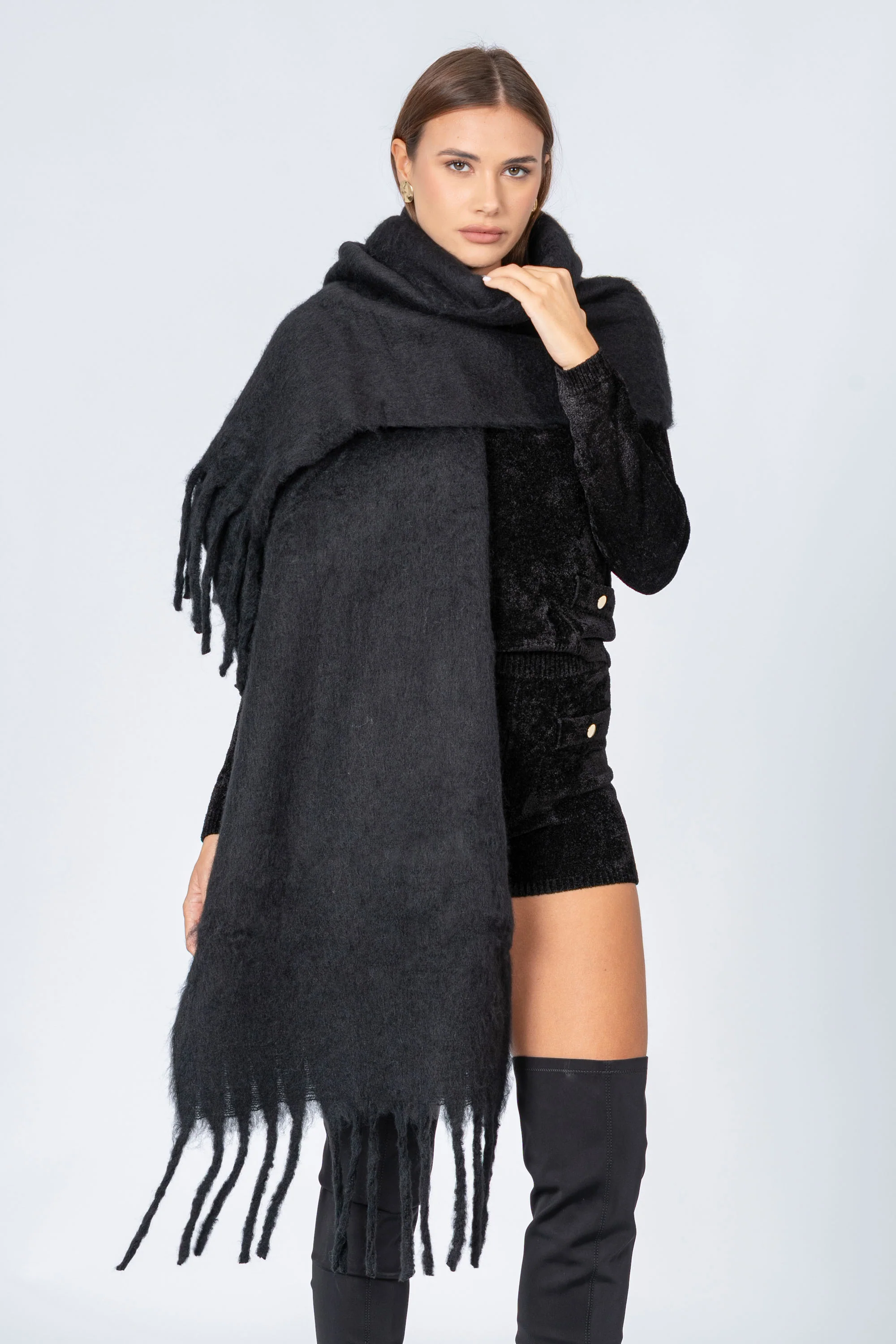 Sciarpa con frange - SCIARPA TESTAX - Image 9