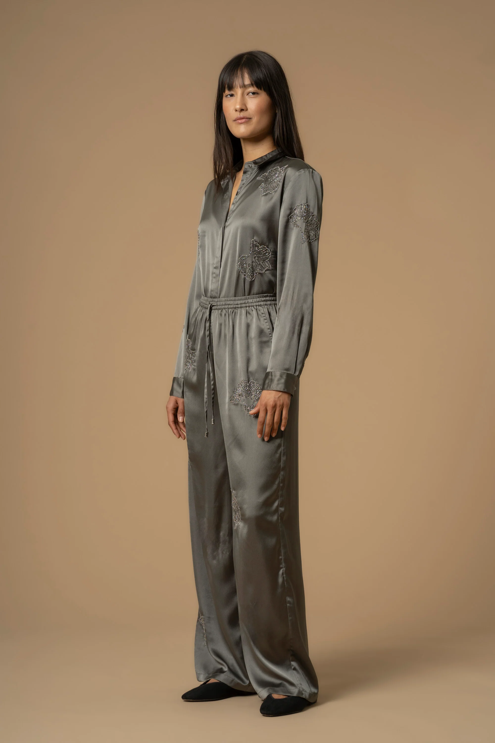 Set pantaloni e camicia con applicazioni - Set Camicia+Pantaloni Carmelita