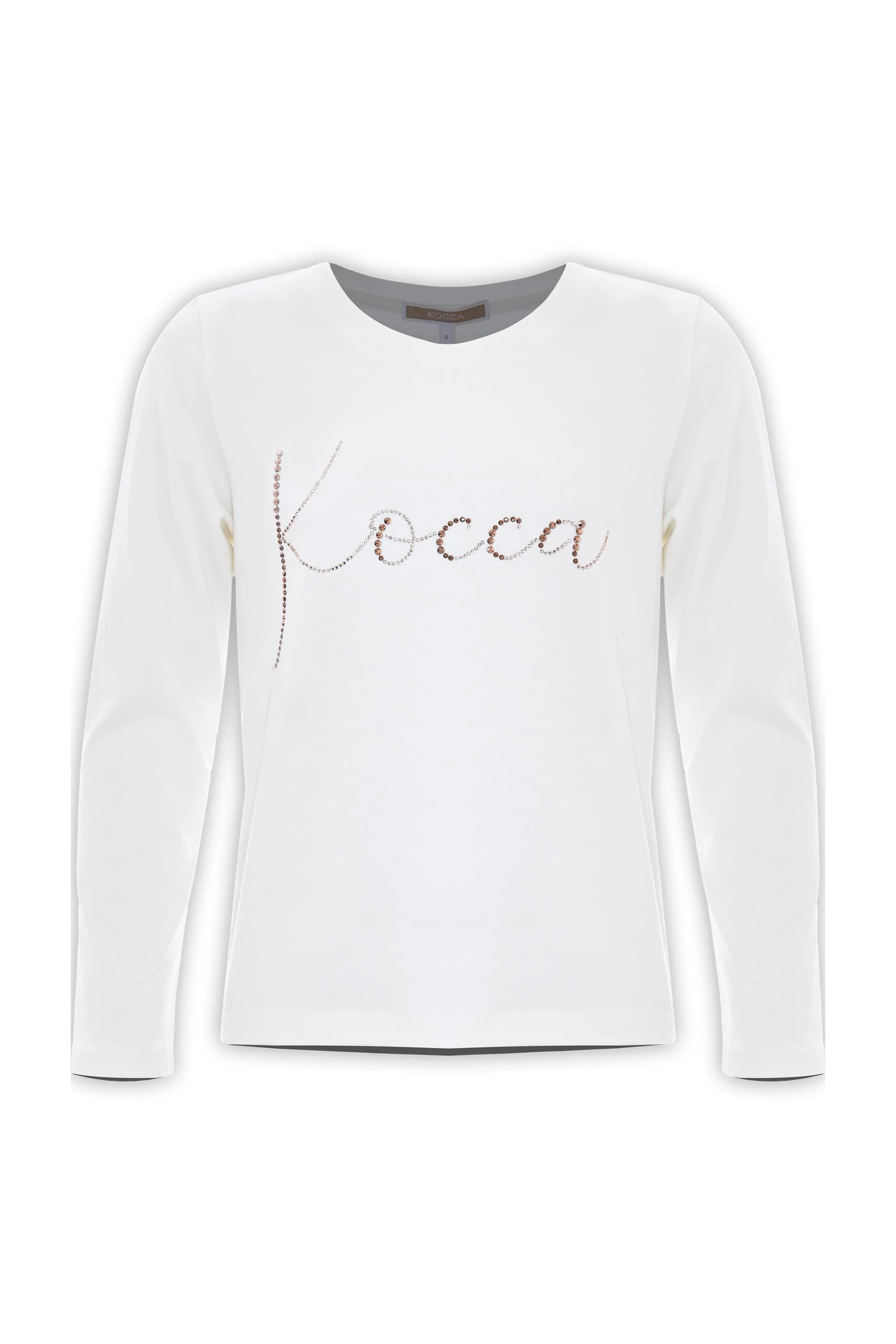 T-shirt con logo in strass - T-SHIRT M/L TINDARA