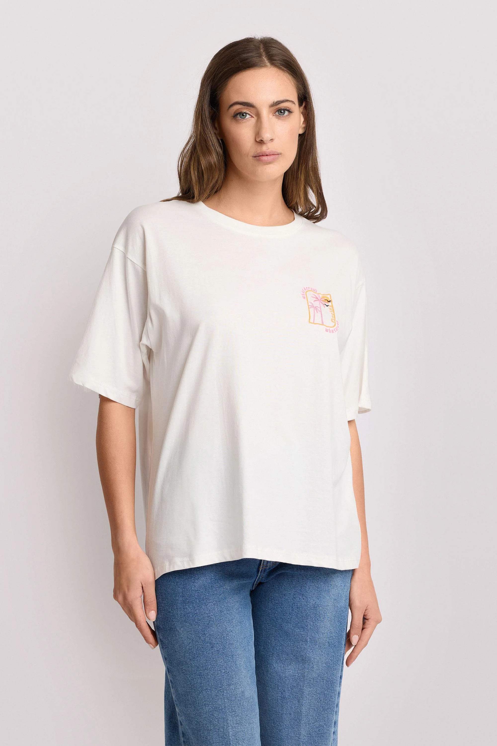 T-shirt in cotone con ricamo colorato - T-Shirt M/M INNOCENTIA