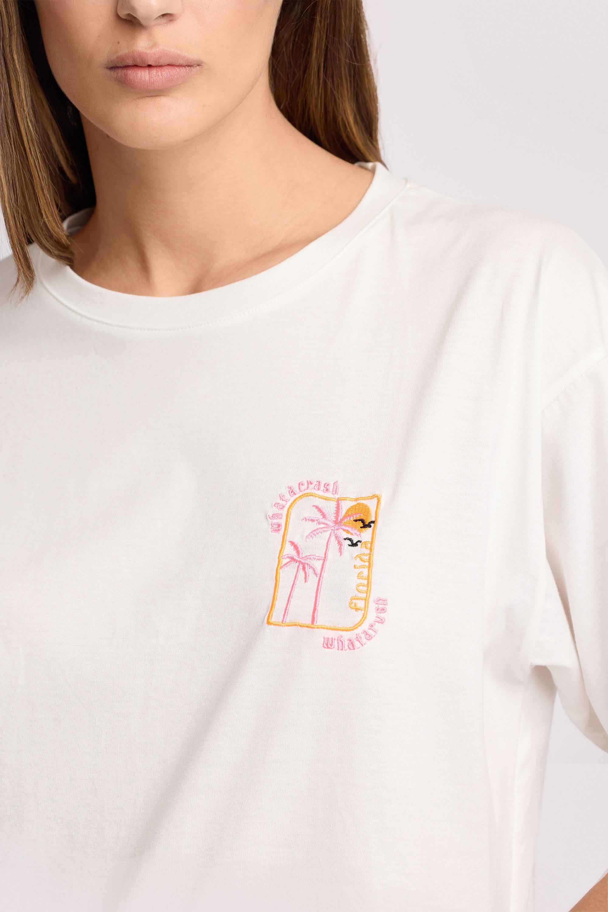 T-shirt in cotone con ricamo colorato - T-Shirt M/M INNOCENTIA - Image 4